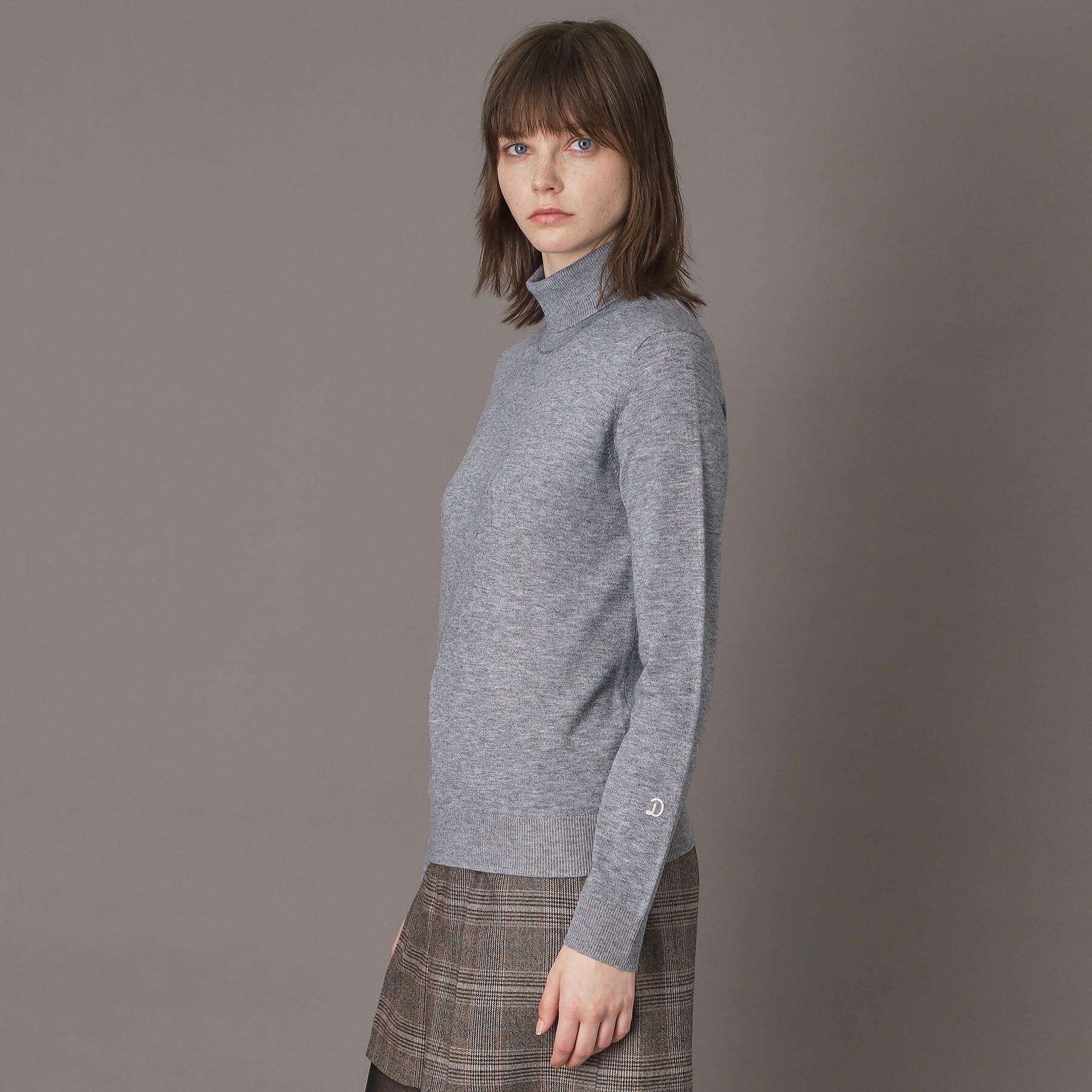 DRESSTERIOR「【CLASSY.12月号/otonaMUSE11月号掲載】ウールブレンド天竺タートルニット」|ニット・セーター|