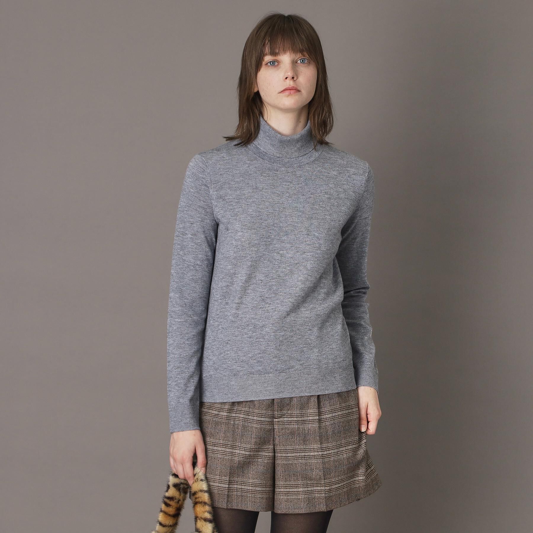 DRESSTERIOR「【CLASSY.12月号/otonaMUSE11月号掲載】ウールブレンド天竺タートルニット」|ニット・セーター|