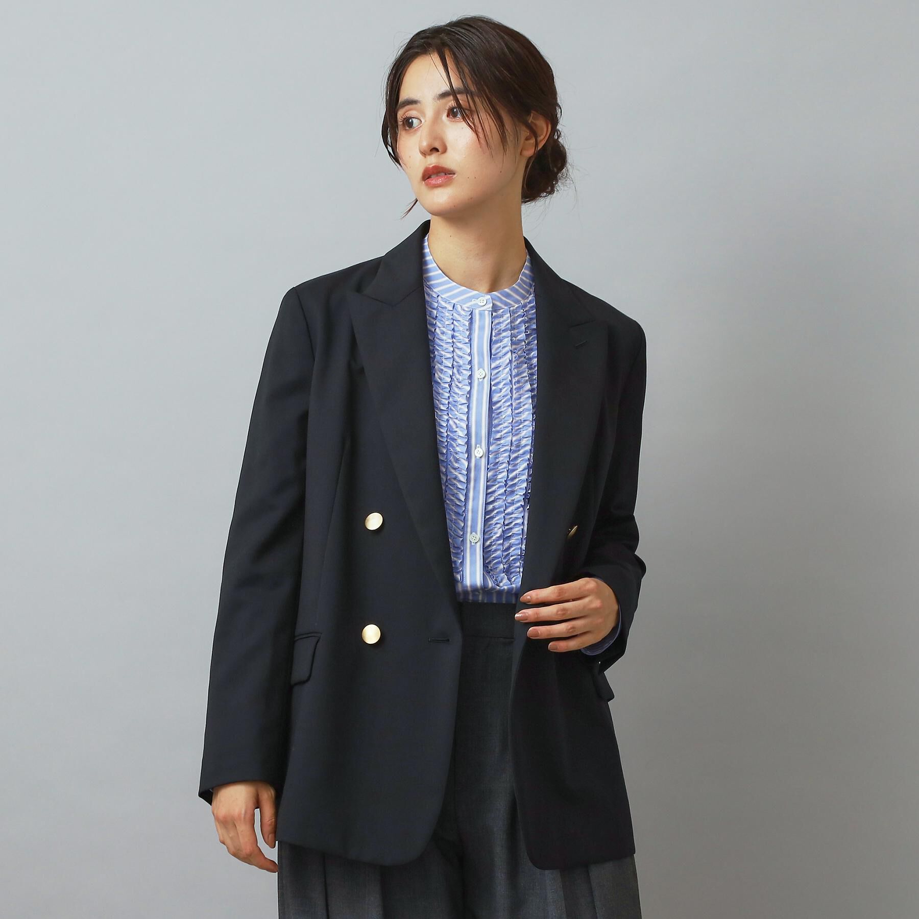 DRESSTERIOR「ストレッチサスティナブルブレザー」|テーラードジャケット|