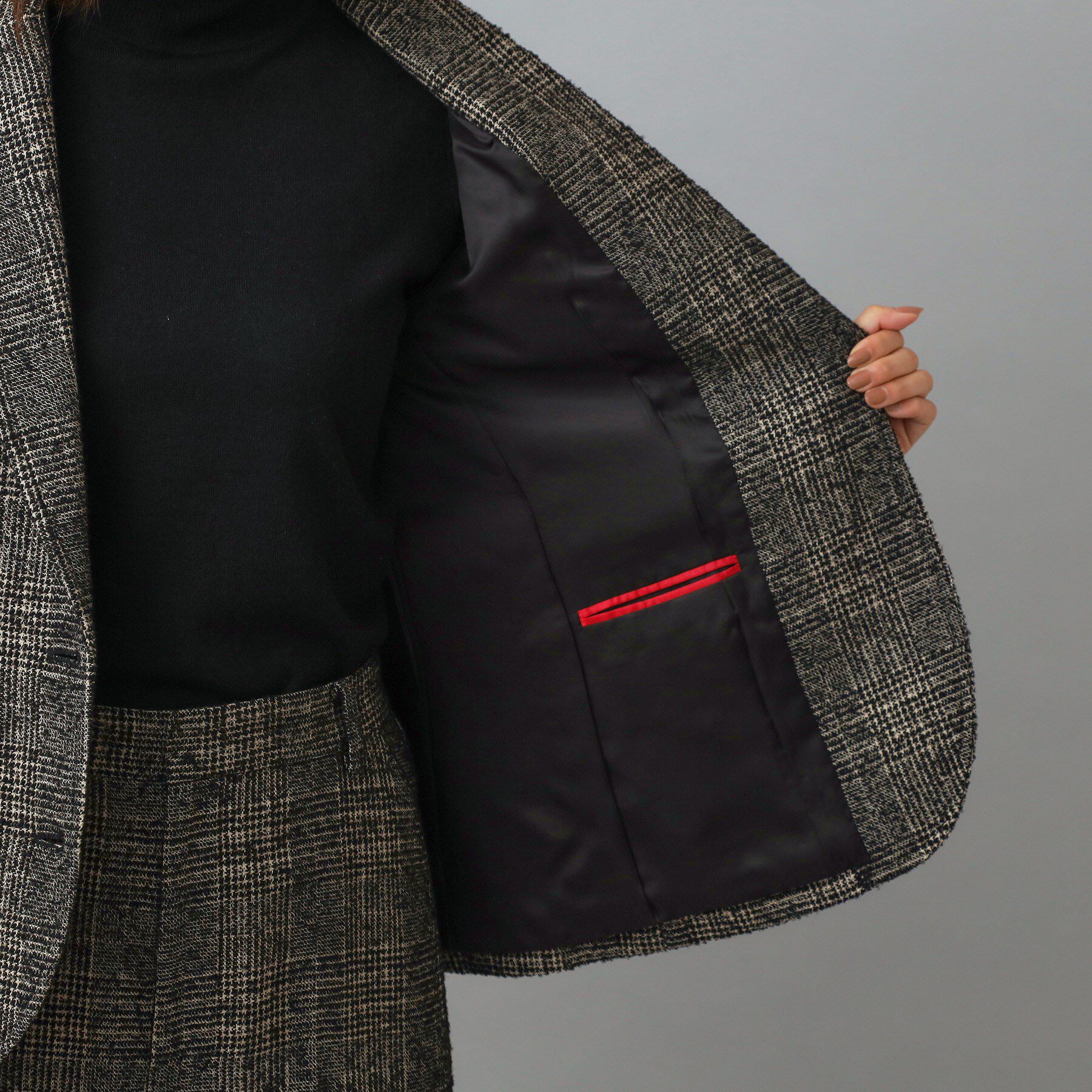 DRESSTERIOR「ループグレンチェックジャケット」|テーラードジャケット|