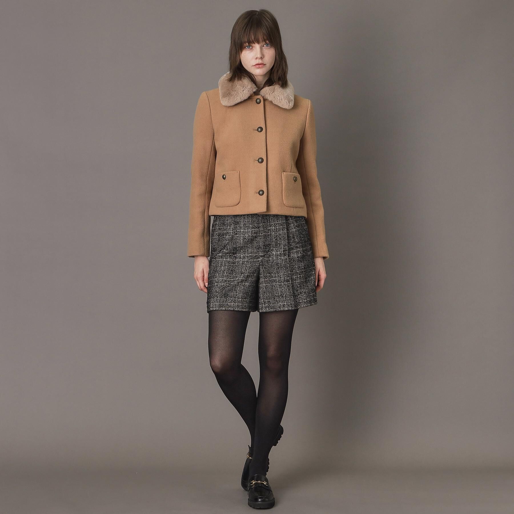 DRESSTERIOR「【otonaMUSE 11月号掲載】2WAYファーカラーメルトンジャケット」|ブルゾン・スタジャン|