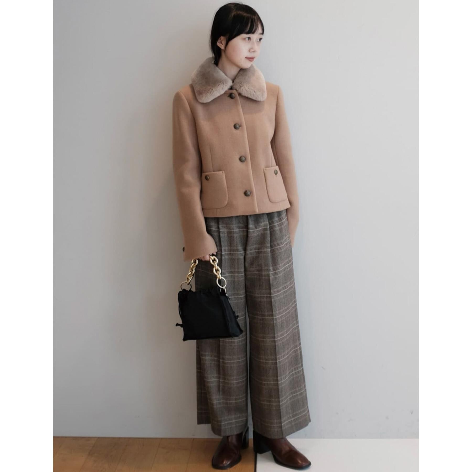 DRESSTERIOR「【otonaMUSE 11月号掲載】2WAYファーカラーメルトンジャケット」|ブルゾン・スタジャン|