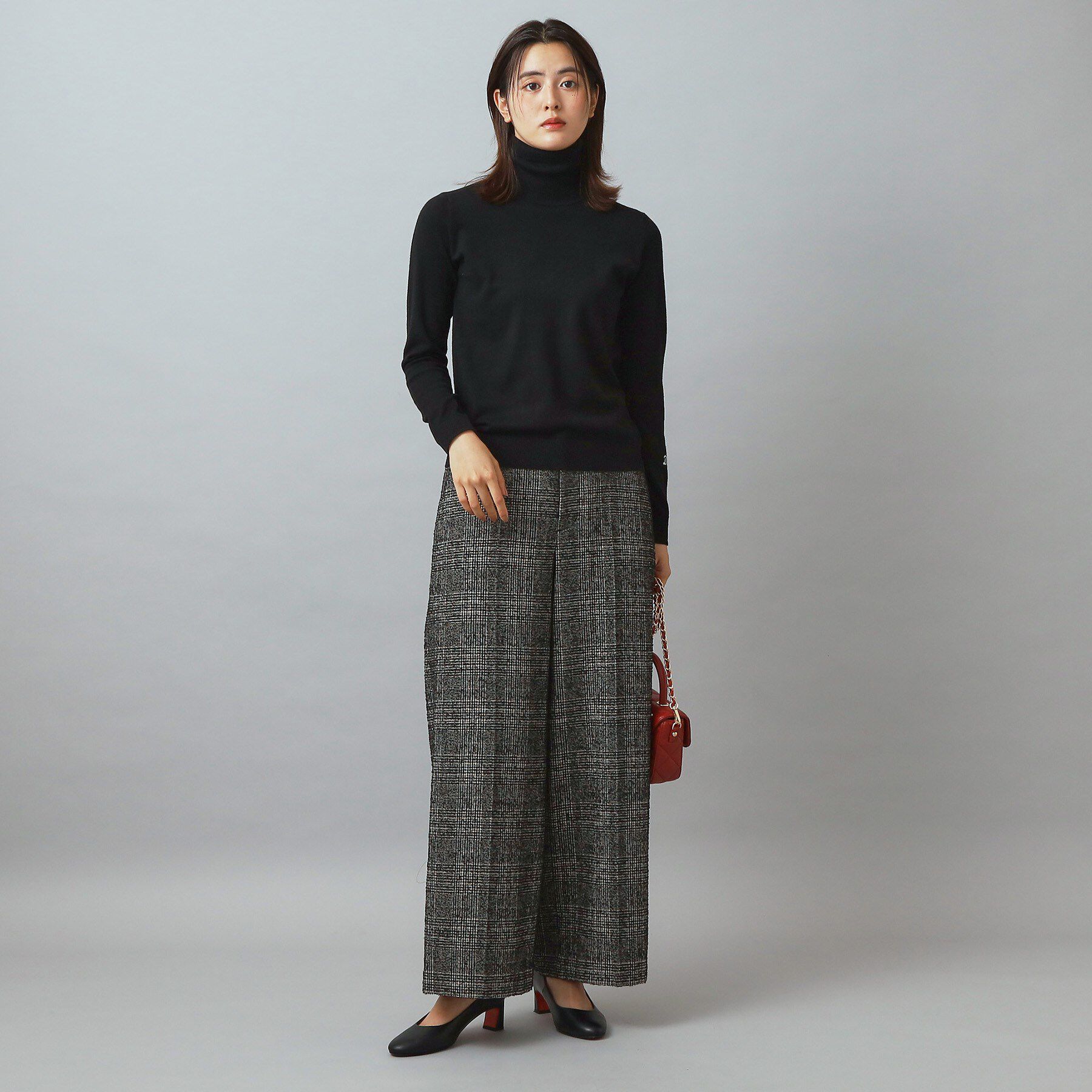 DRESSTERIOR「ループグレンチェックワイドパンツ」|その他|