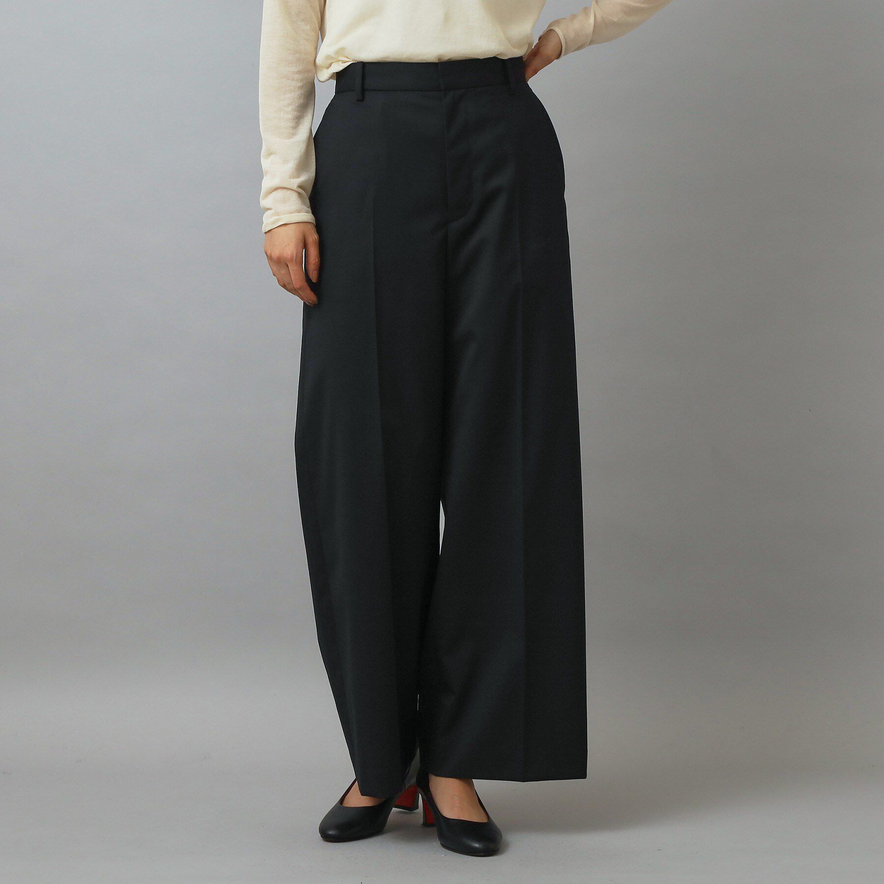 DRESSTERIOR「ブラックSETUPワイドパンツ」|その他|