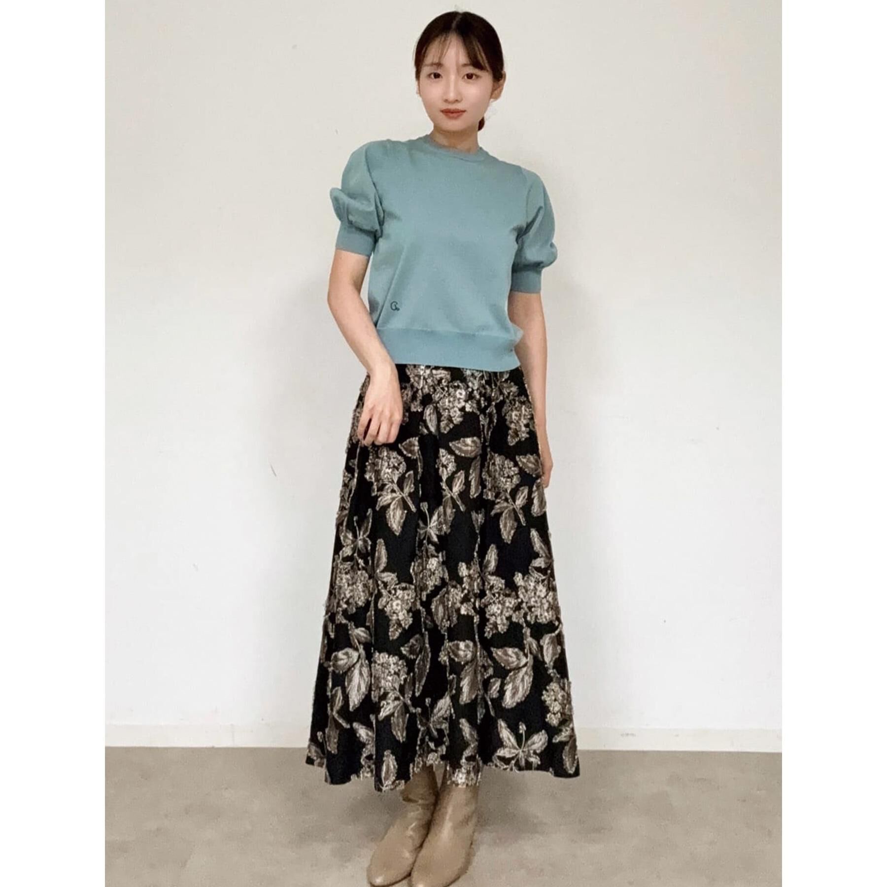 DRESSTERIOR「ジャカードフレアスカート」|スカート|