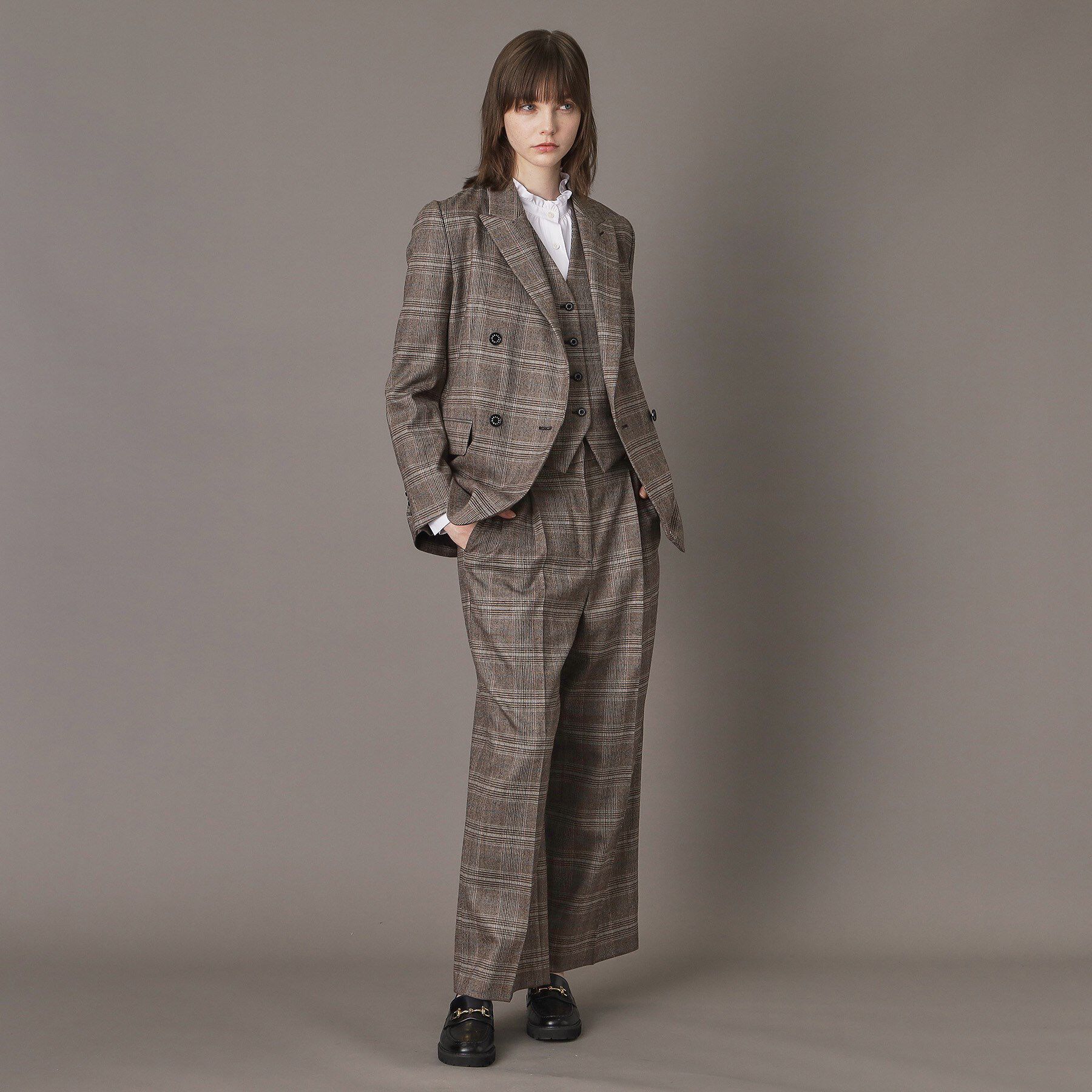 DRESSTERIOR「【otonaMUSE 11月号掲載】サキソニーグレンチェックジャケット」|テーラードジャケット|