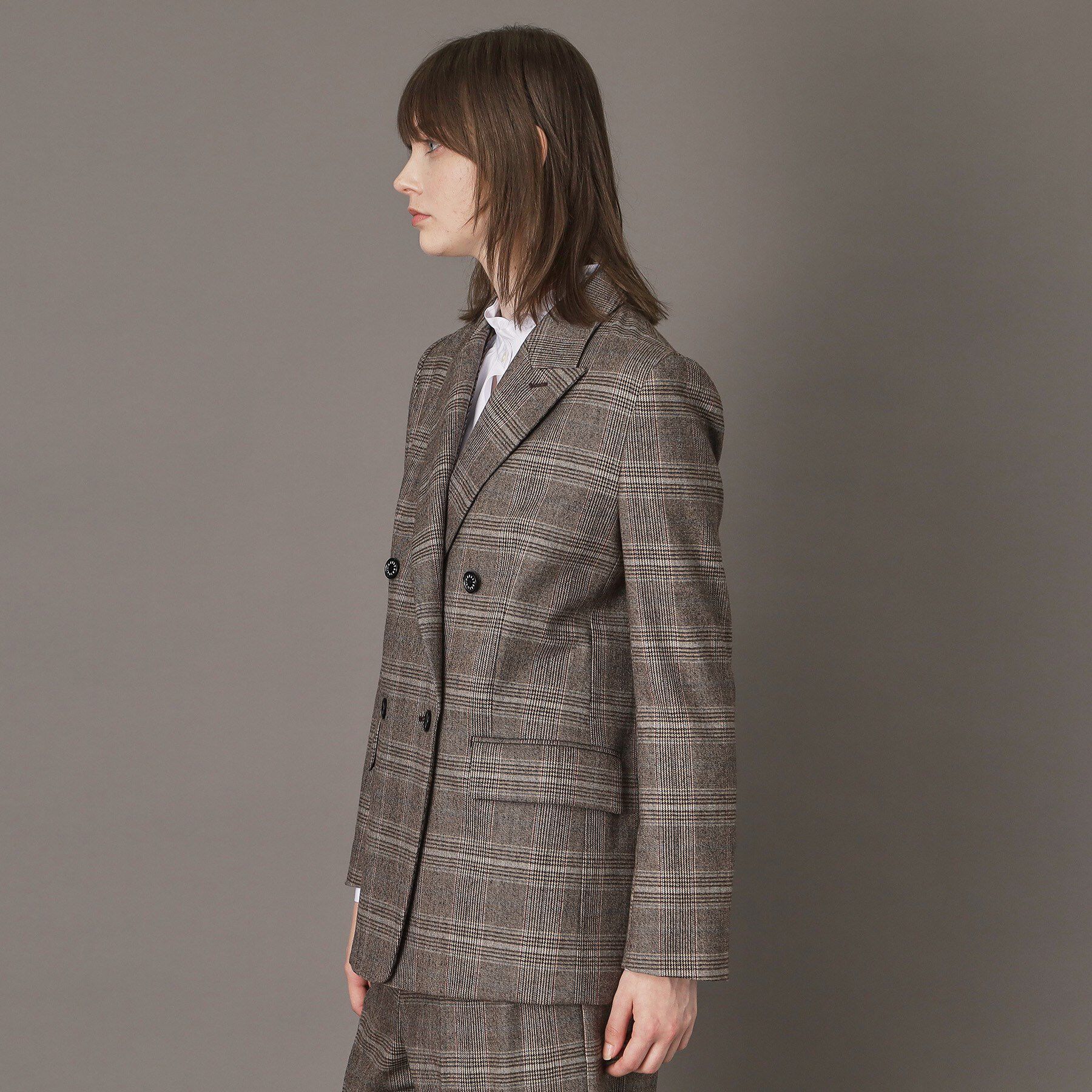 DRESSTERIOR「【otonaMUSE 11月号掲載】サキソニーグレンチェックジャケット」|テーラードジャケット|