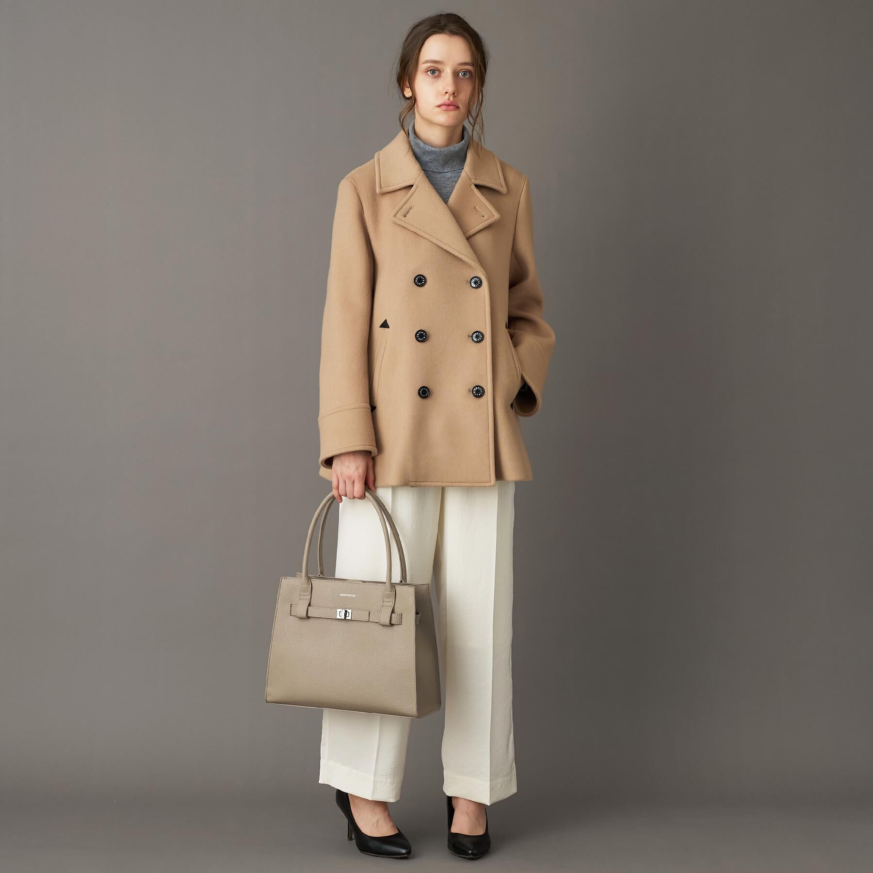 DRESSTERIOR「Super140&lsquo;sAラインPコート」|ピーコート|