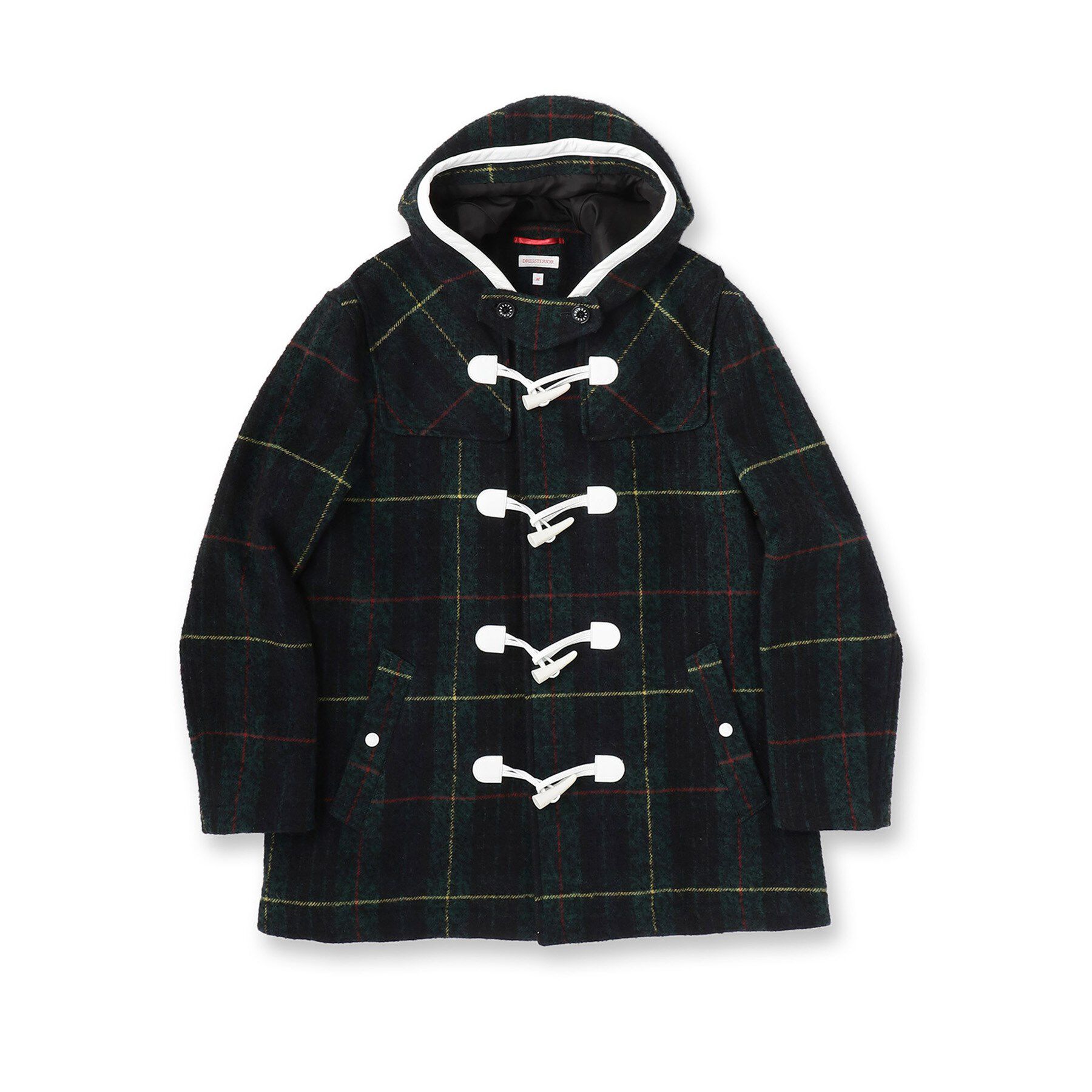DRESSTERIOR「タータンチェック ダッフルジャケット」|ダッフルコート|