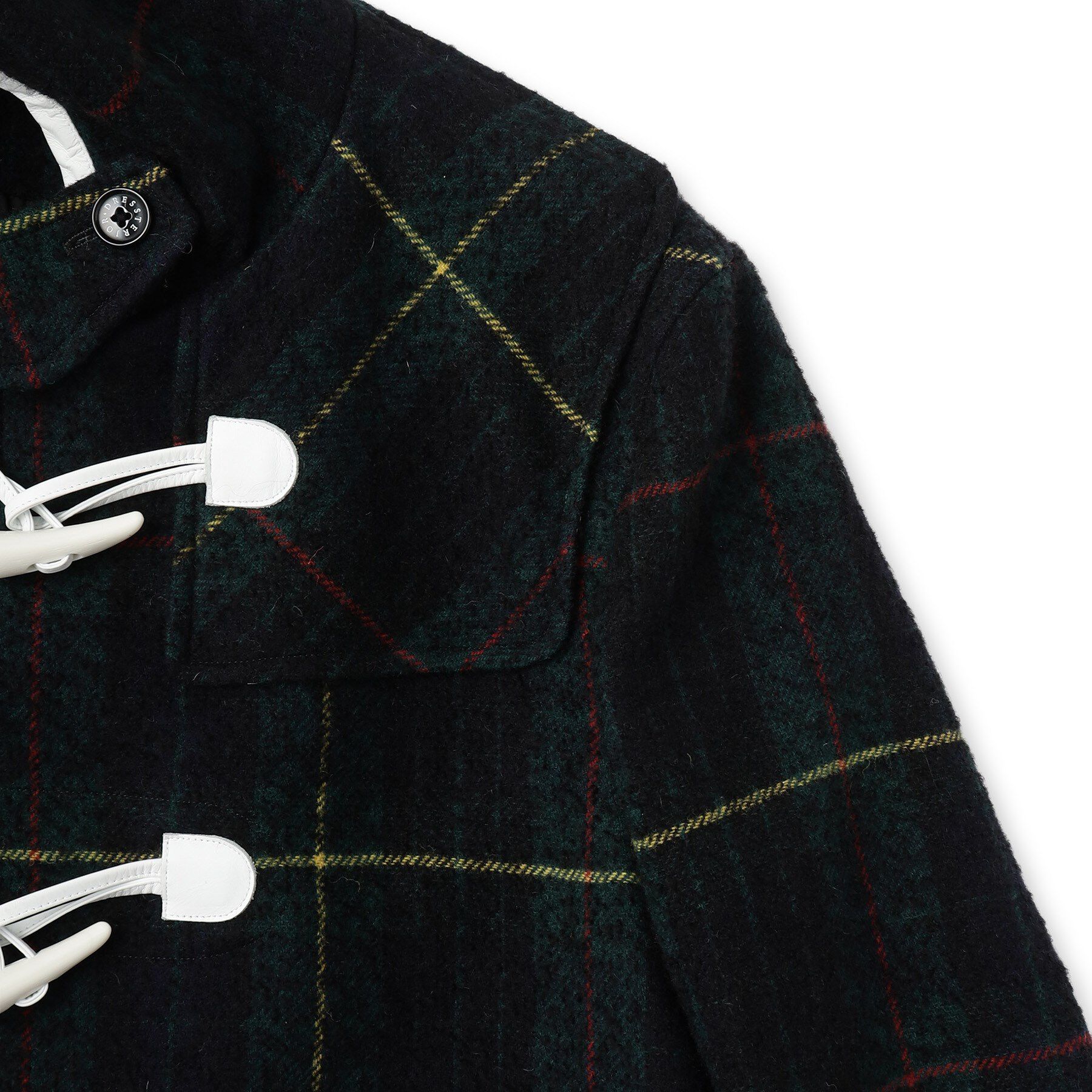 DRESSTERIOR「タータンチェック ダッフルジャケット」|ダッフルコート|