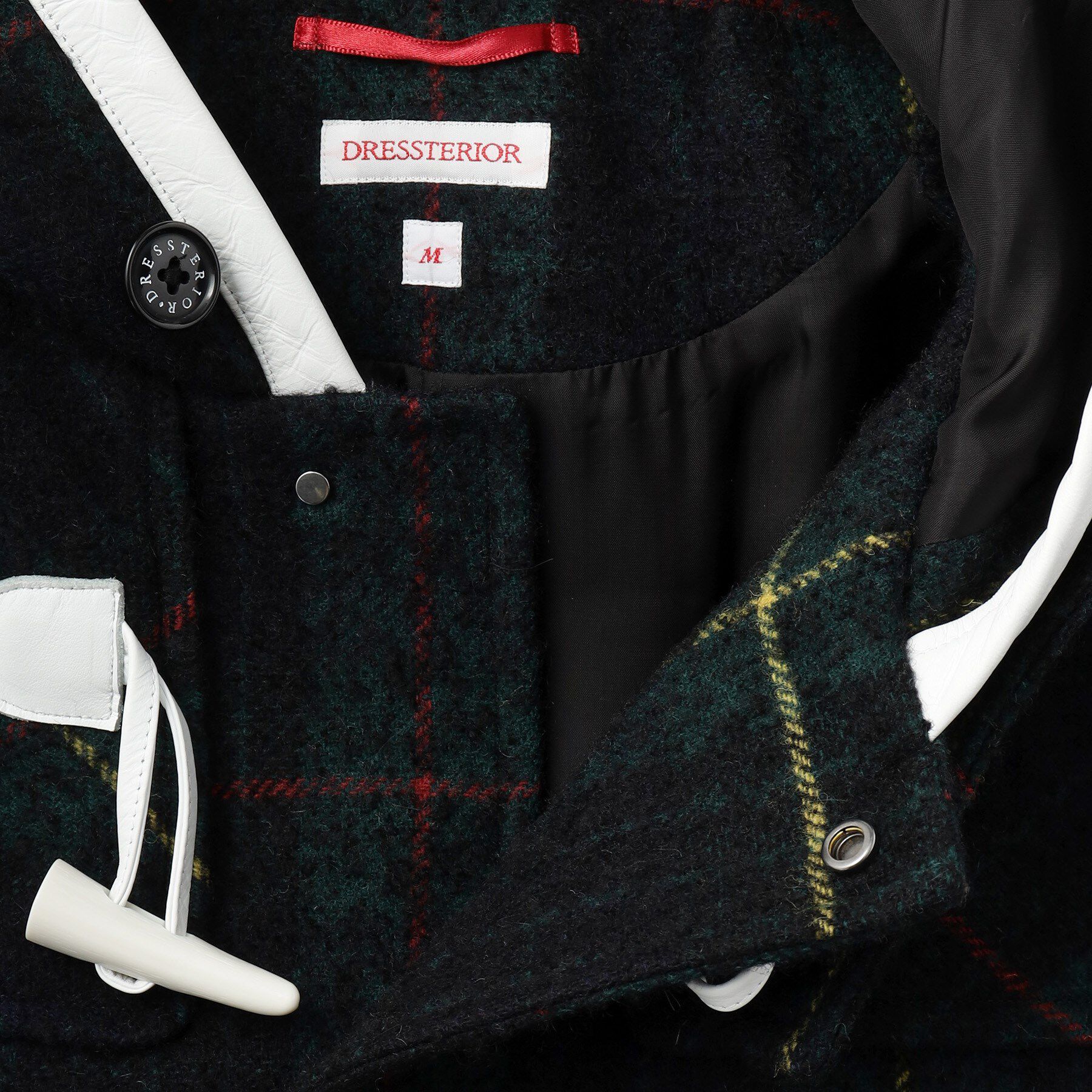 DRESSTERIOR「タータンチェック ダッフルジャケット」|ダッフルコート|
