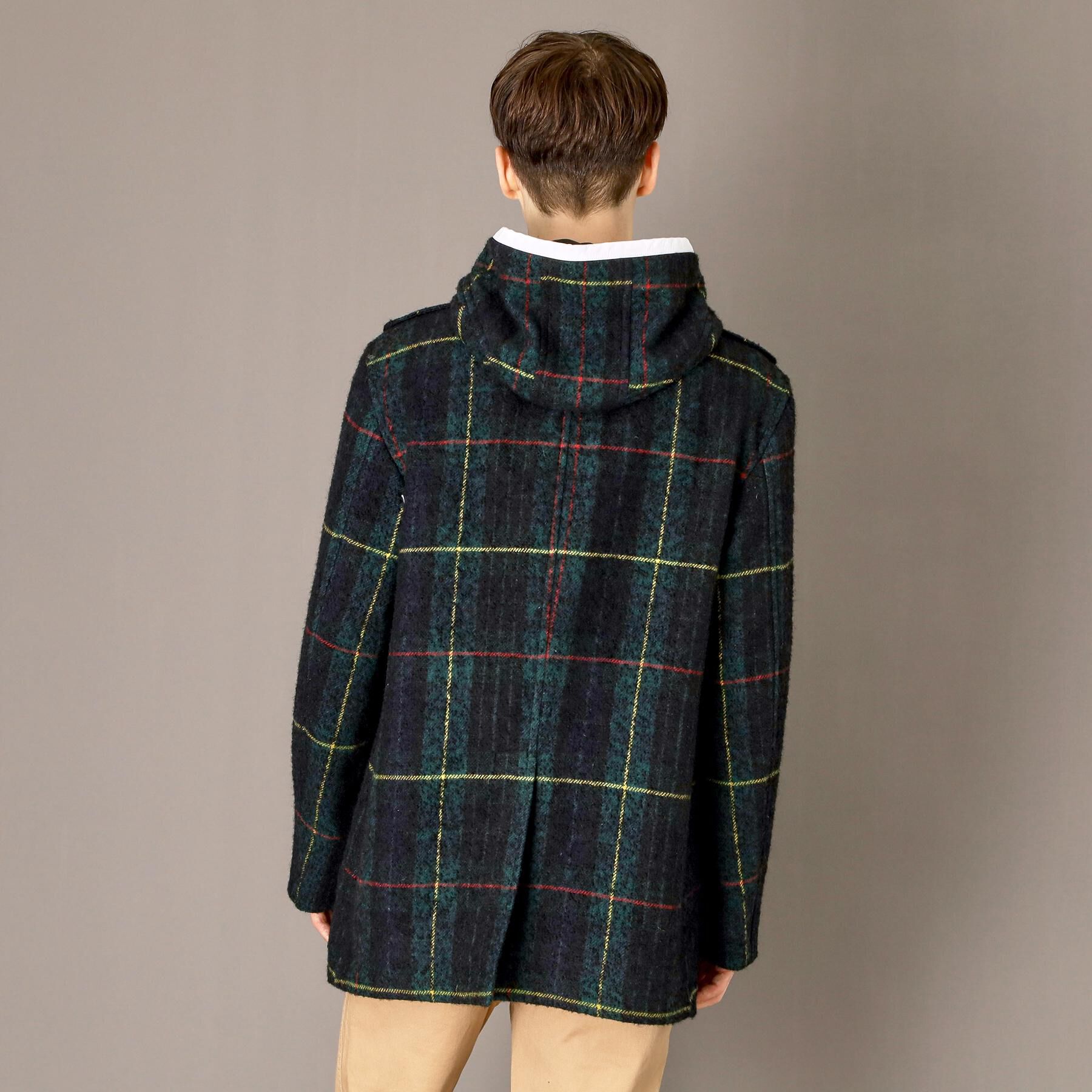DRESSTERIOR「タータンチェック ダッフルジャケット」|ダッフルコート|