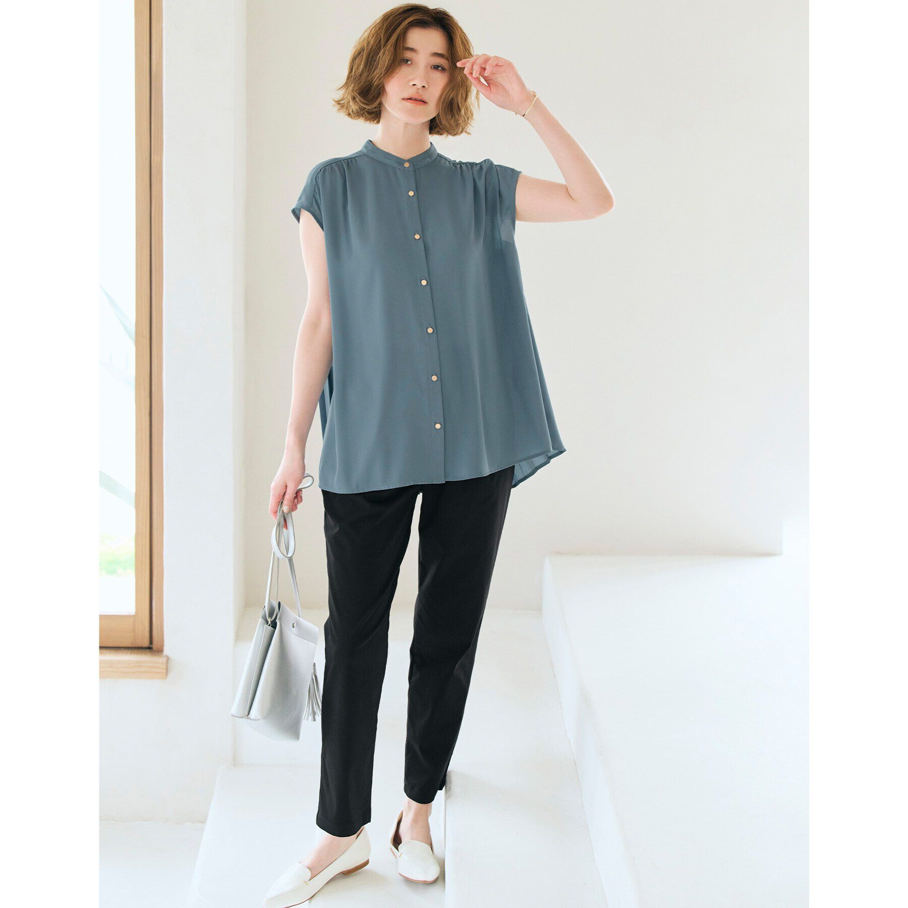 grove「バックプリーツブラウス」|シャツ・ブラウス|