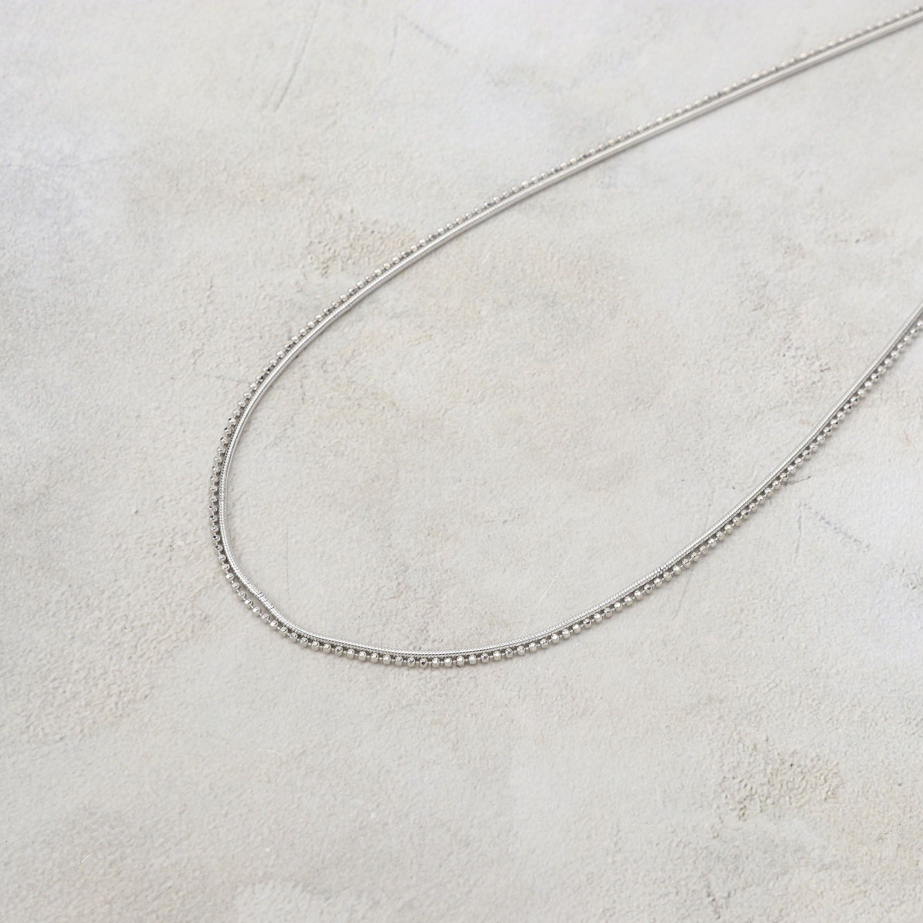 grove「ダブルチェーンショートネックレス」|ネックレス|