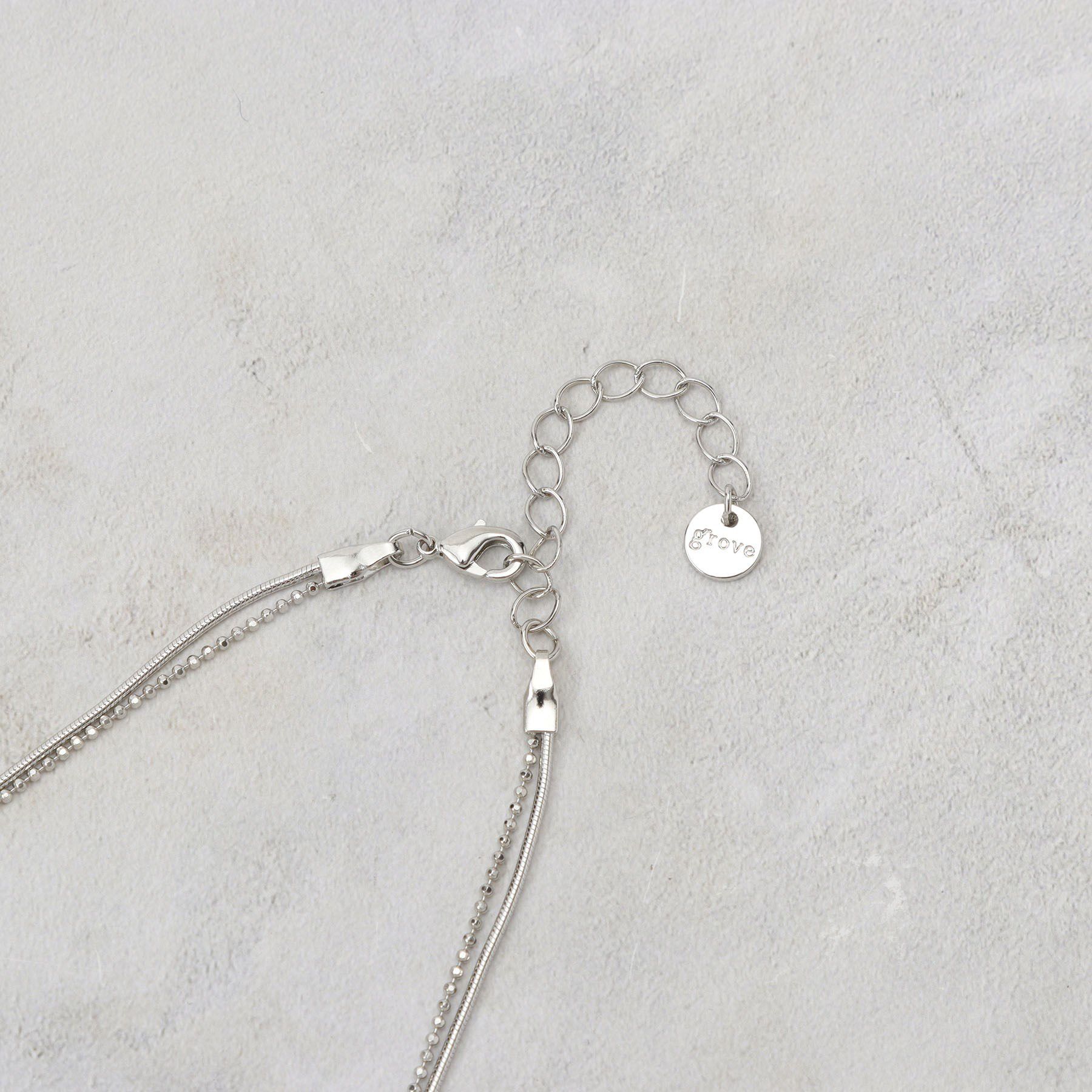 grove「ダブルチェーンショートネックレス」|ネックレス|