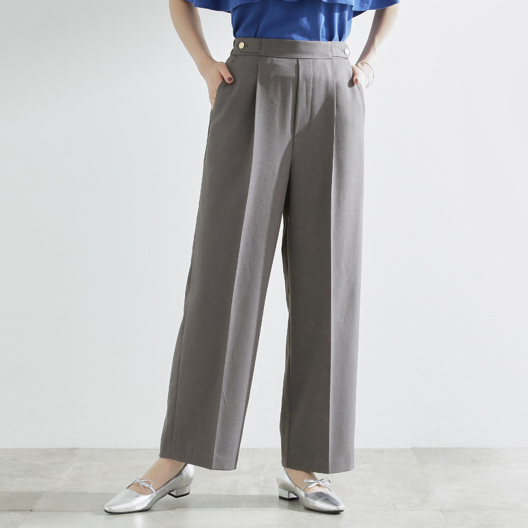 grove「【洗える/美脚ラインキープ】ワイドパンツ」|その他|