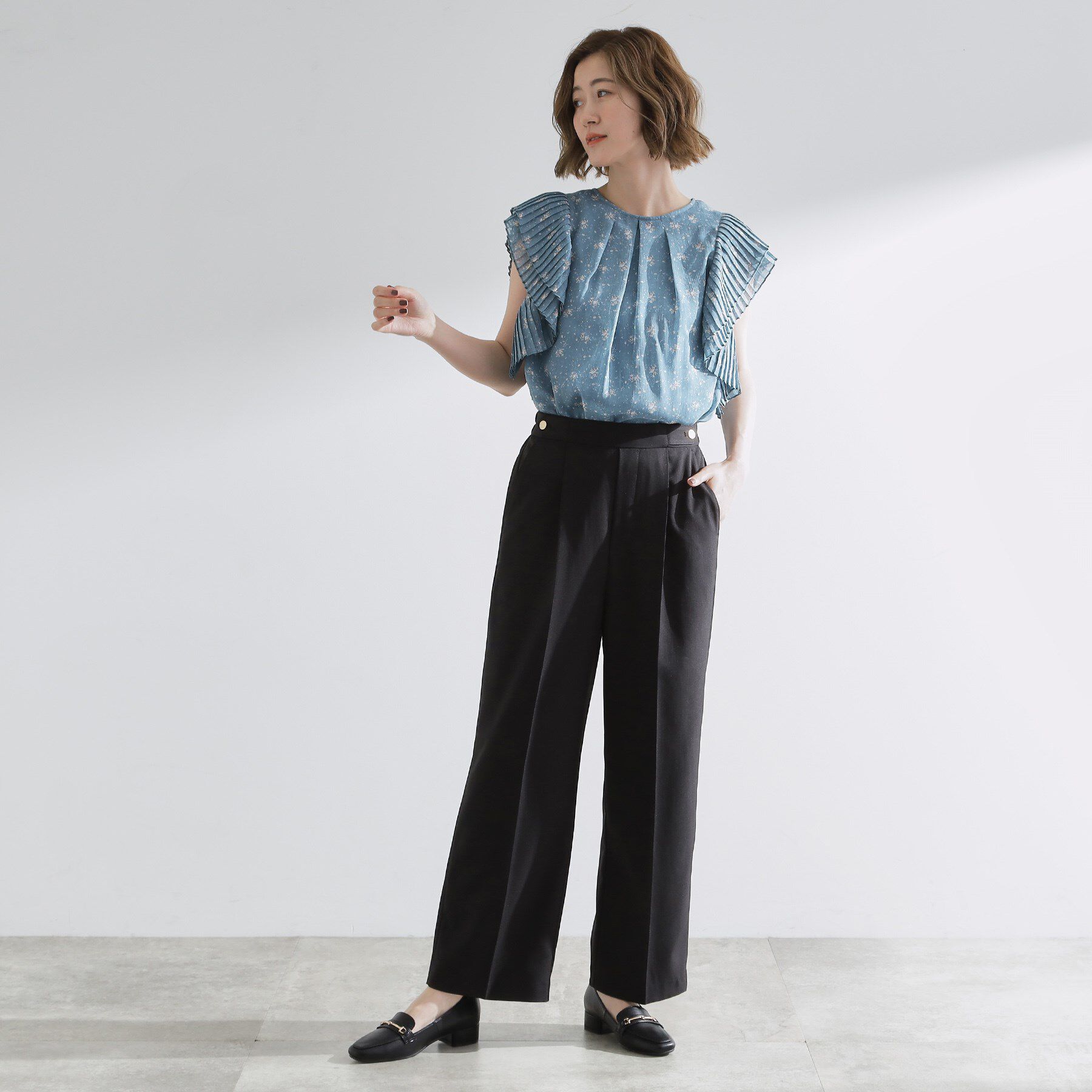 grove「【洗える/美脚ラインキープ】ワイドパンツ」|その他|