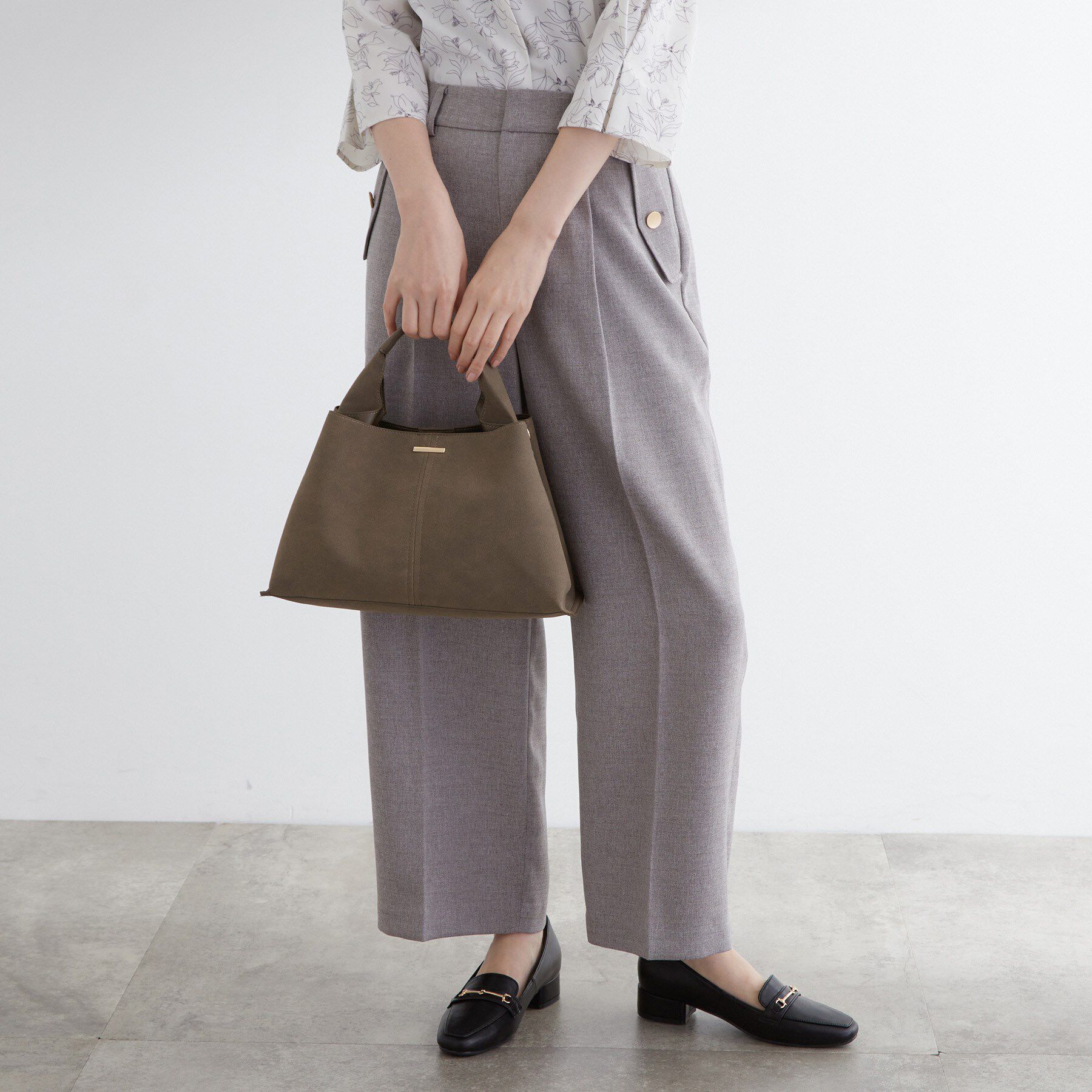 grove「タックハンドル2WAYトート」|トートバッグ|