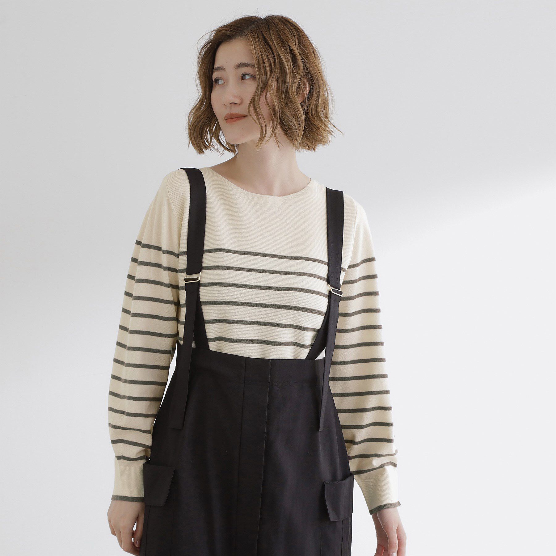 grove「【最終お値下げ！】ガーターボートネックプルオーバー【洗える/毛玉軽減】」|ニット・セーター|