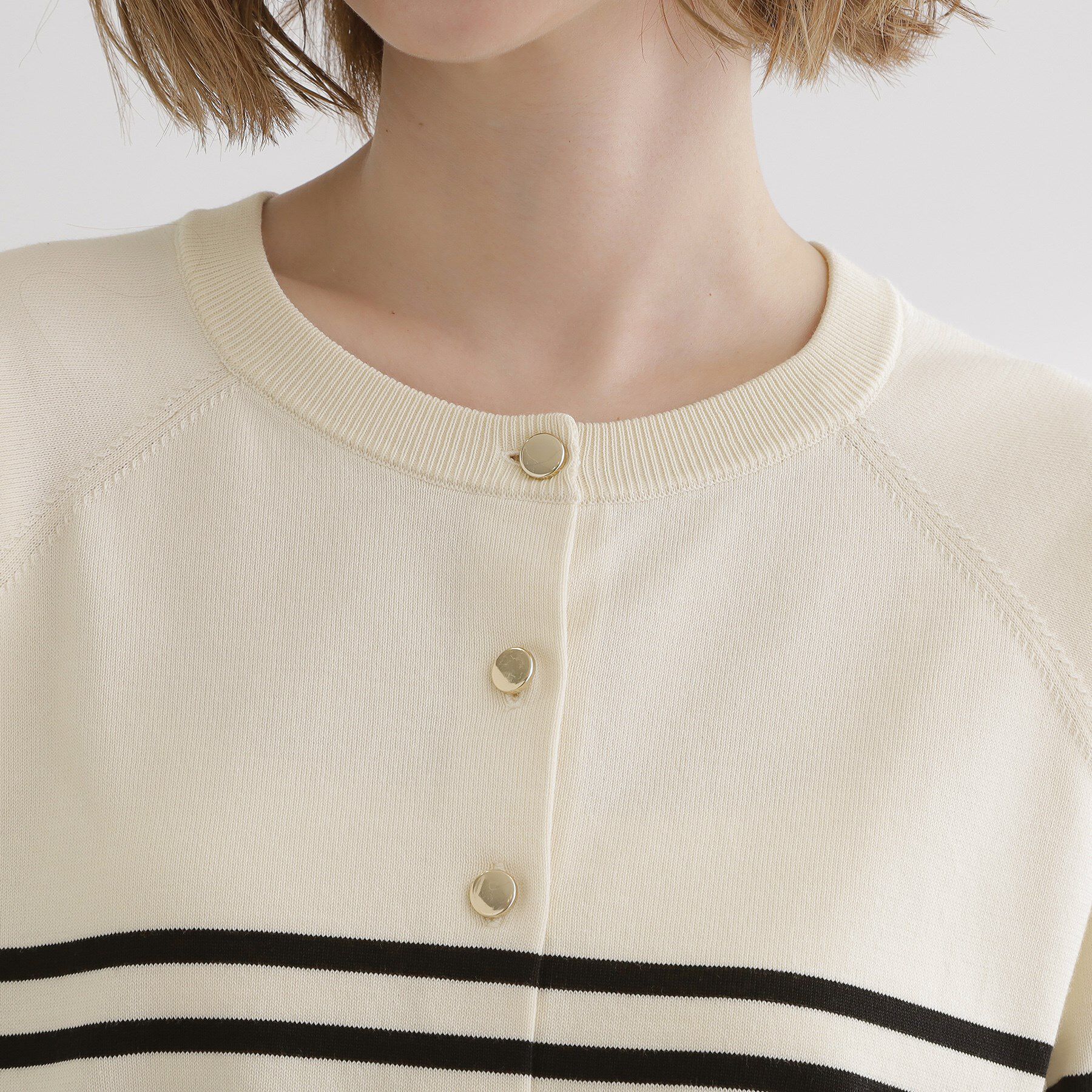 grove「【洗える】シンプルに映える、ラグランスリーブカーディガン」|カーディガン|