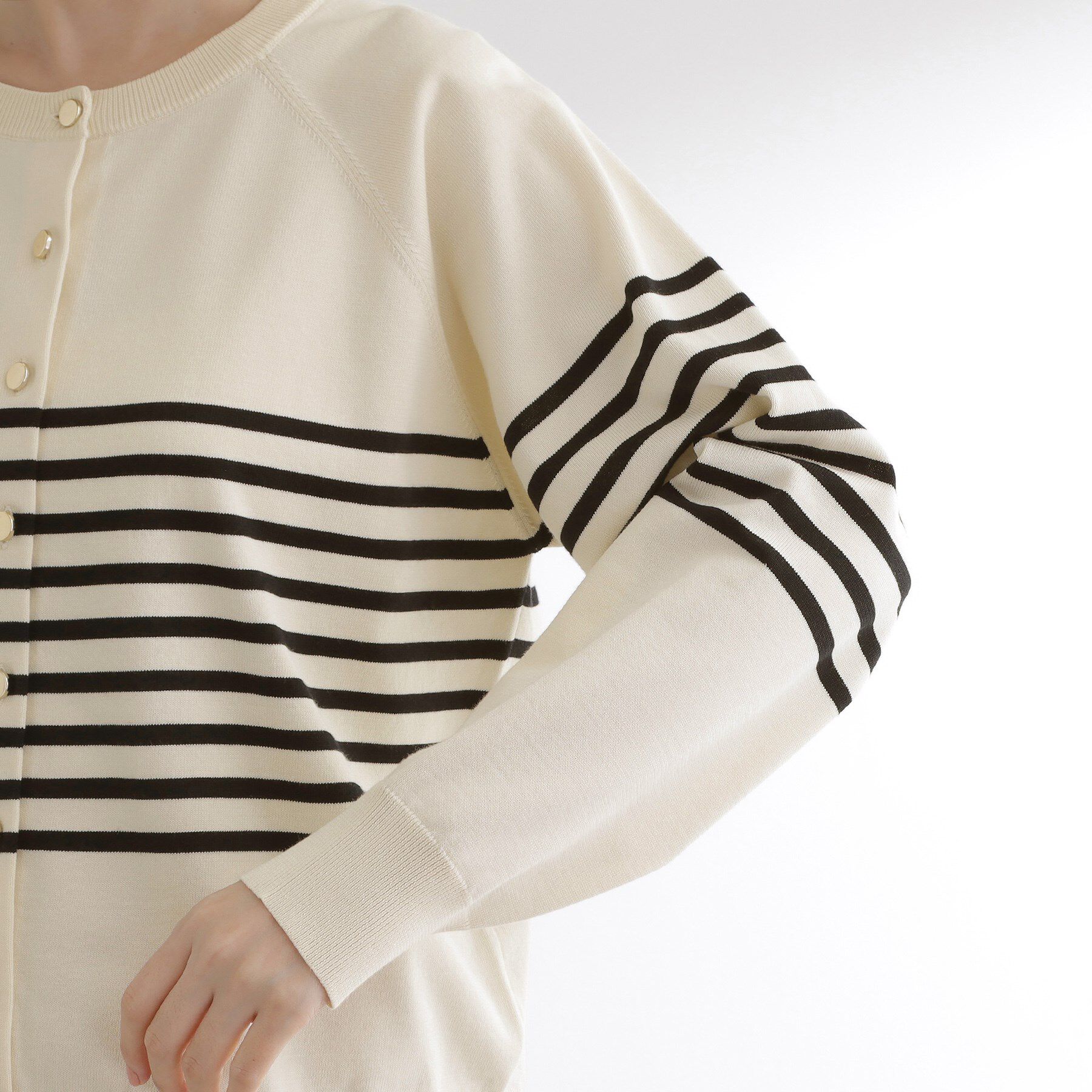 grove「【洗える】シンプルに映える、ラグランスリーブカーディガン」|カーディガン|