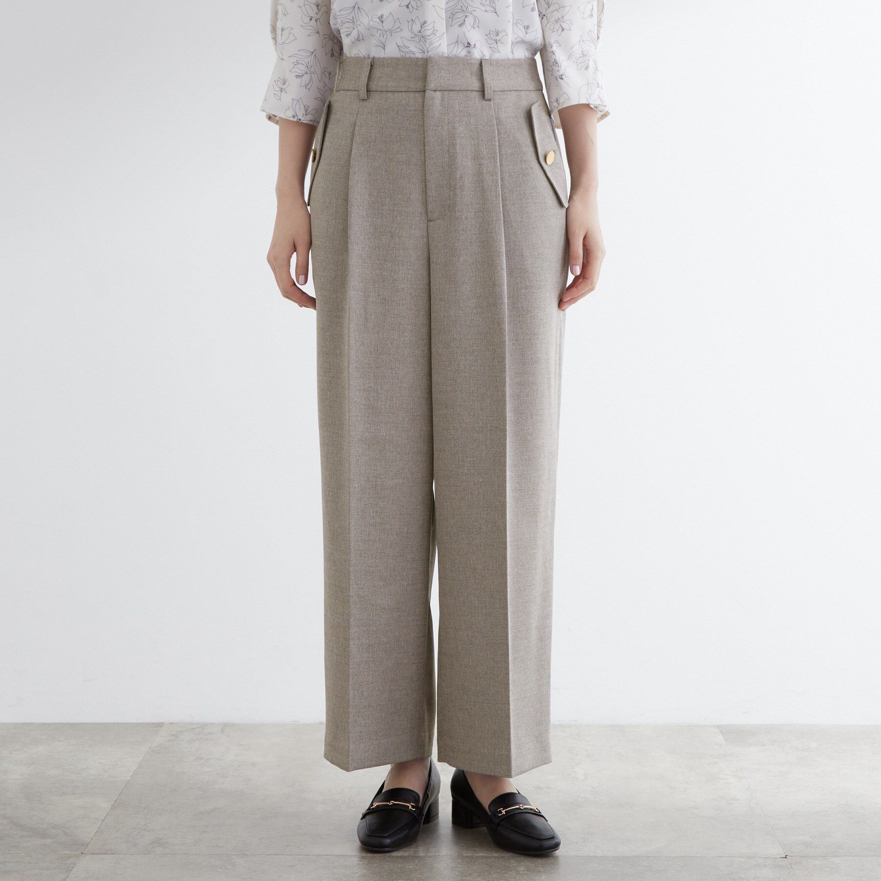 grove「【洗える】着回し優秀！フラップポケットワイドパンツ」|その他|