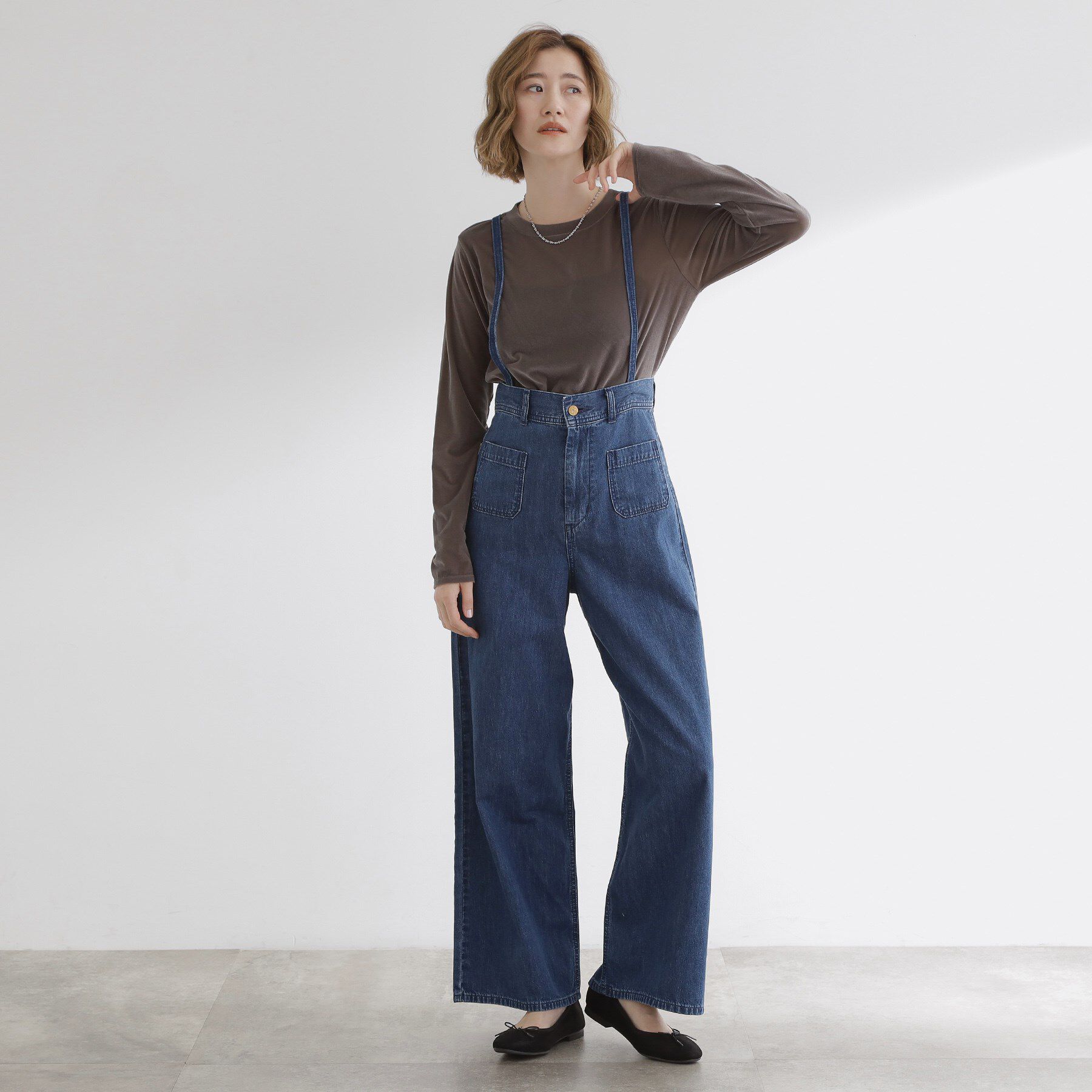 grove「【Lee&times;grove別注】SAILOR STRAP DENIM」|デニム|ブルー(093)