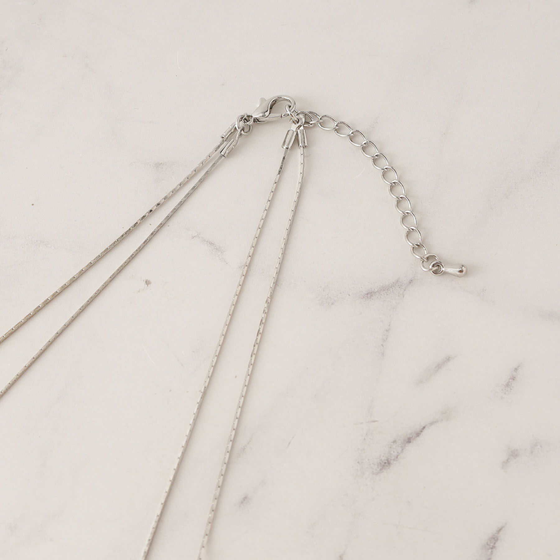 grove「飛ばしメタルパール調ネックレス」|ネックレス|