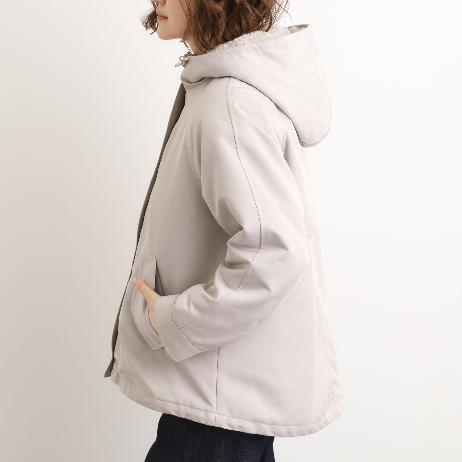 grove「【名品アウター/3WAY・はっ水】ボアライナー付マウンテンパーカ」|ブルゾン・スタジャン|