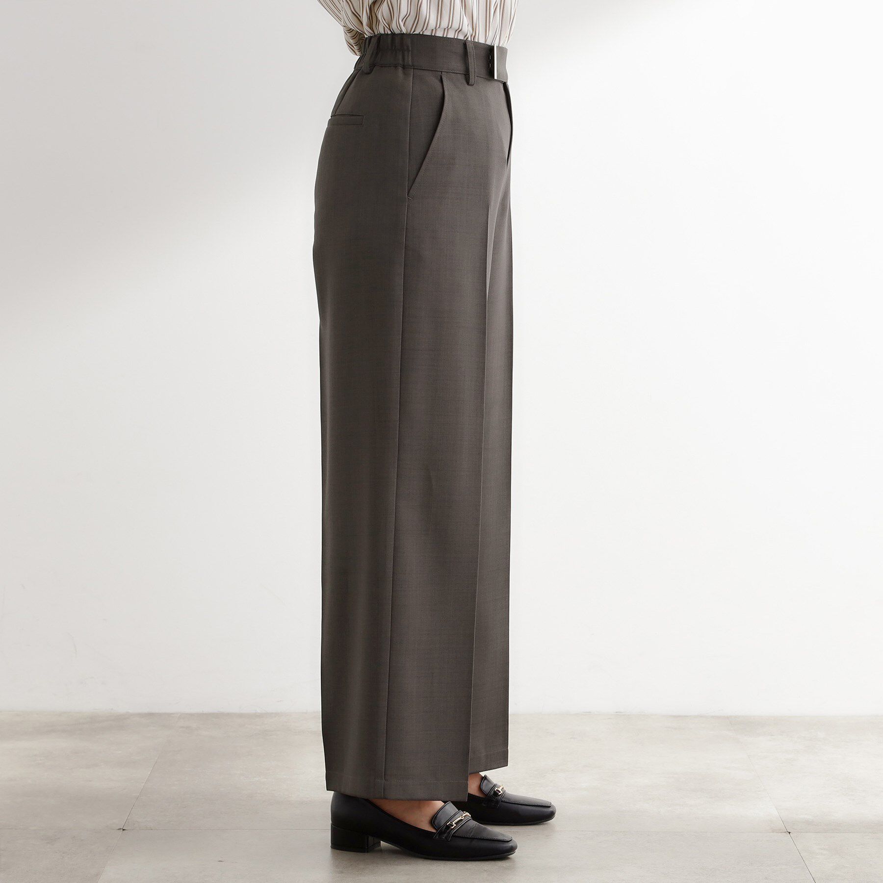 grove「【カセット服】洗えるストレートワイドパンツ」|その他|