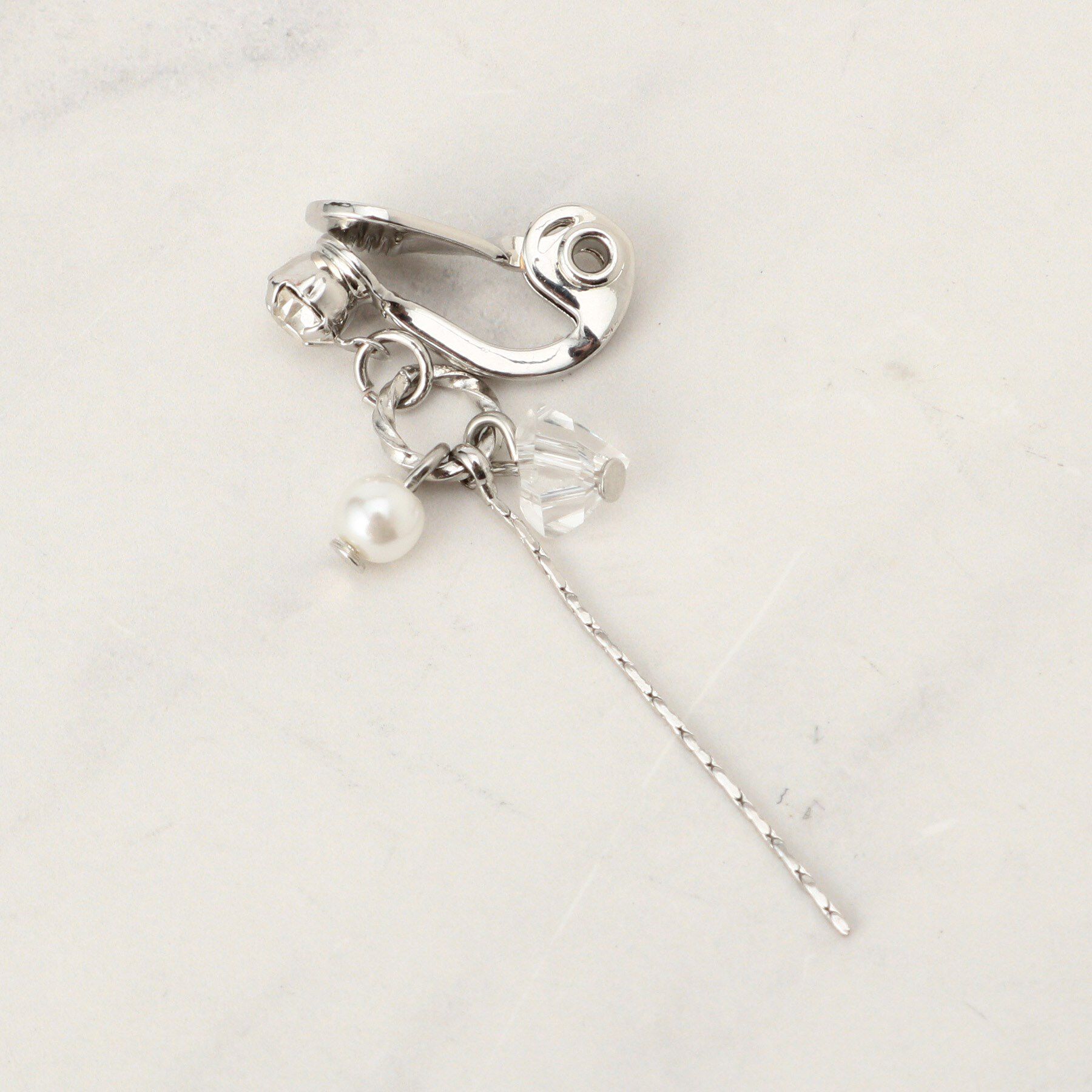 grove「【痛くなりにくい】パール調ビジューイヤリング」|イヤリング|