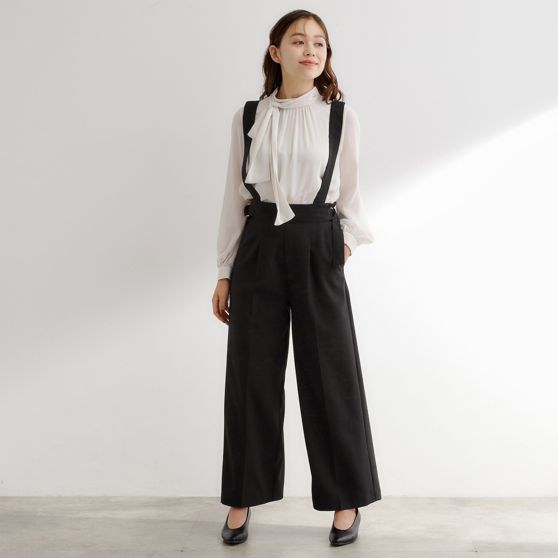 grove「サス付きセンタープレスワイドパンツ」|その他|