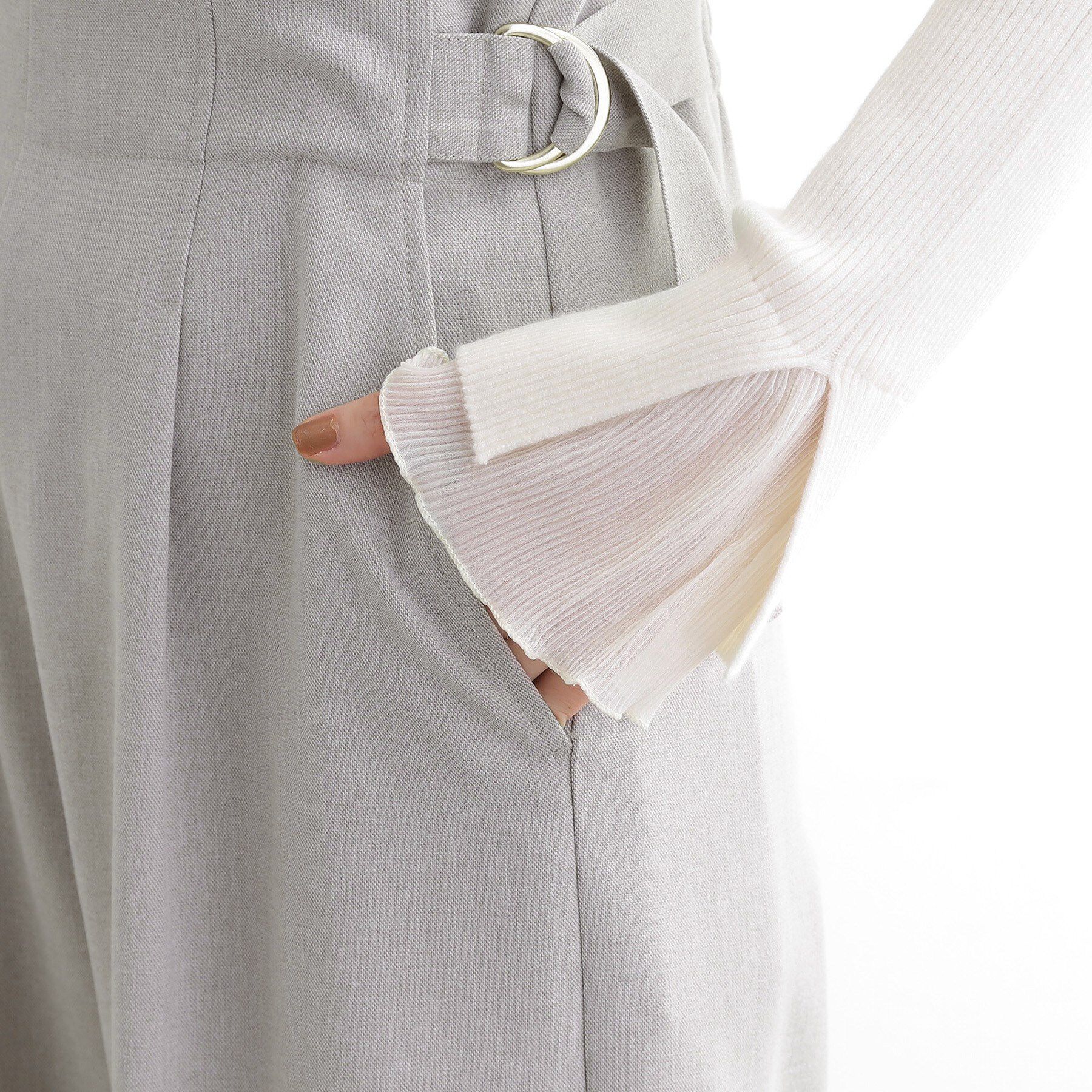 grove「サス付きセンタープレスワイドパンツ」|その他|