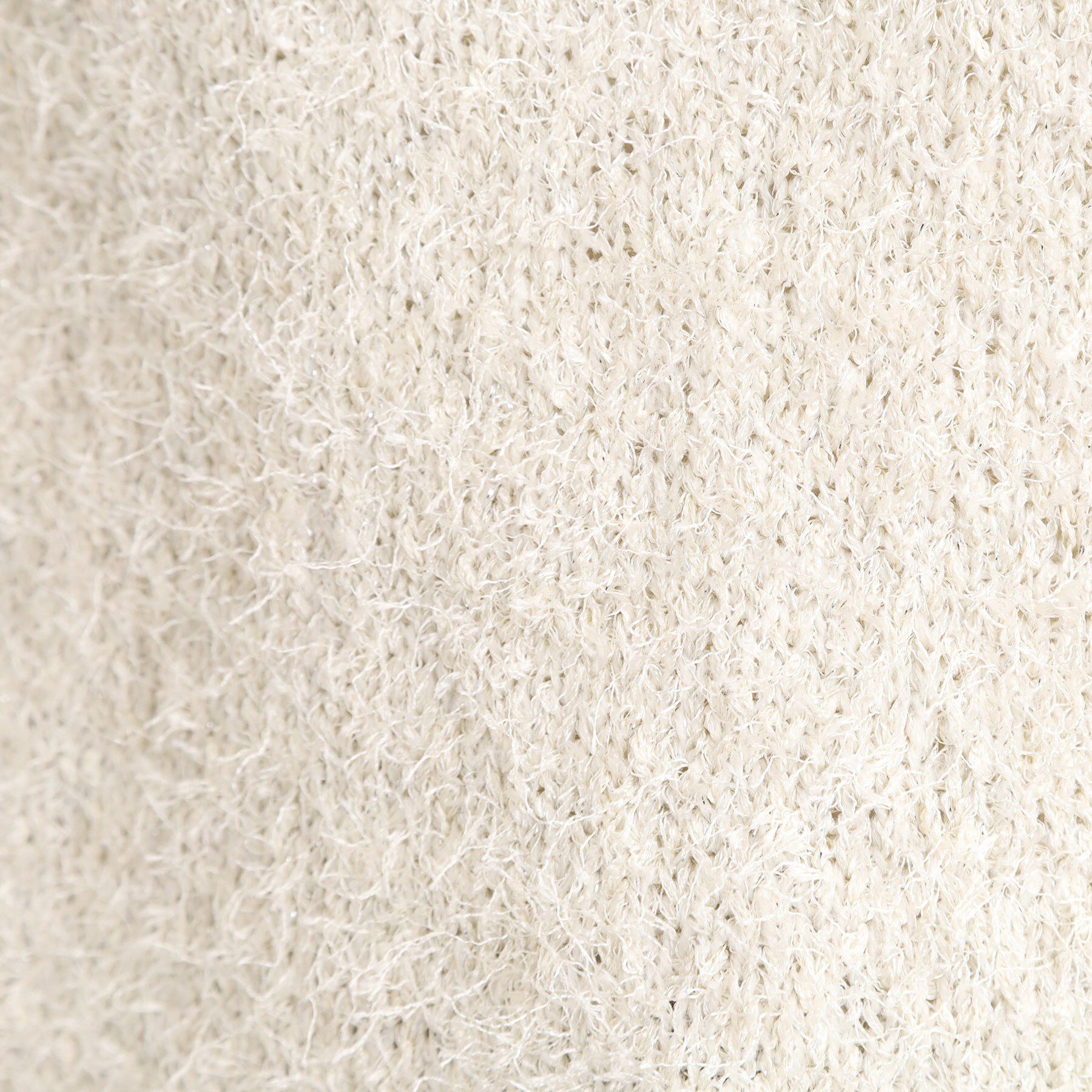 grove「【最終お値下げ！！】ラメフェザーヤーン オープンカラーニット」|ニット・セーター|