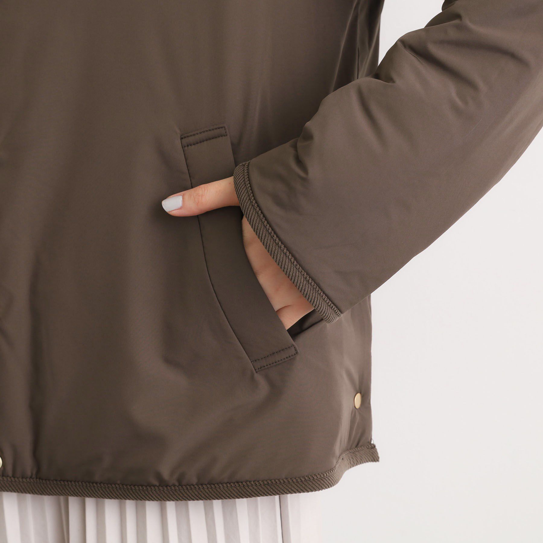 grove「【2WAY・リバーシブル】大人が着たい上品コーデュロイジャケット」|ダウン|