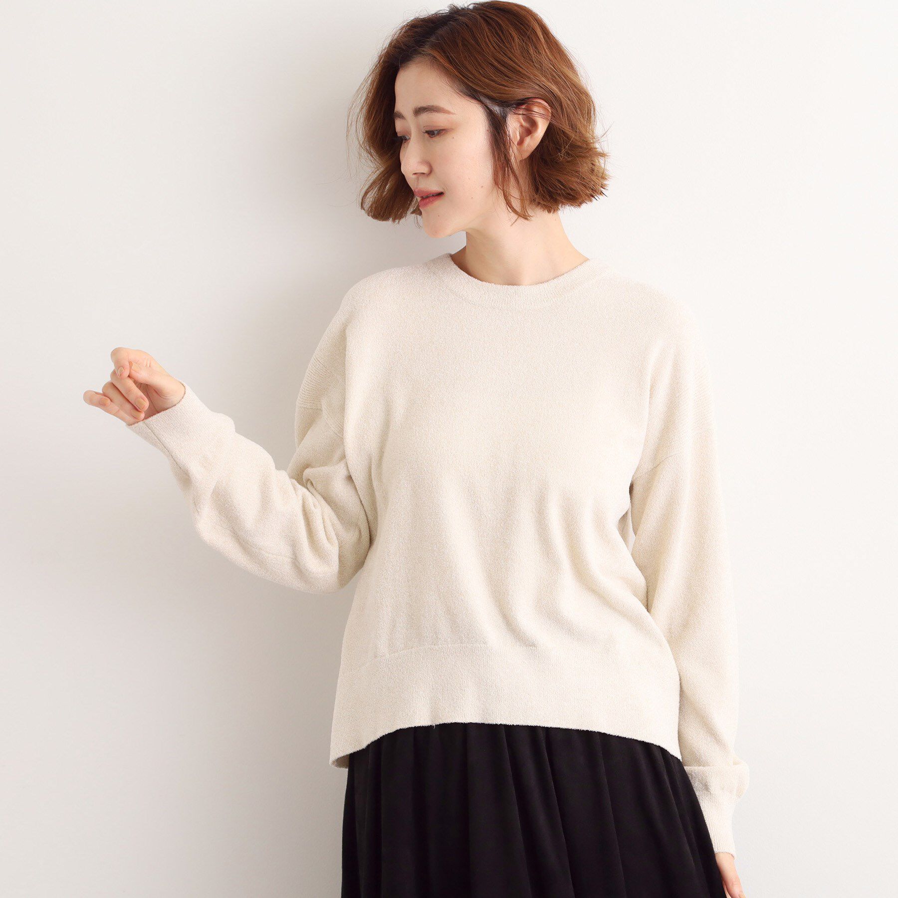 grove「ラメモールヤーンプルオーバーニット」|ニット・セーター|