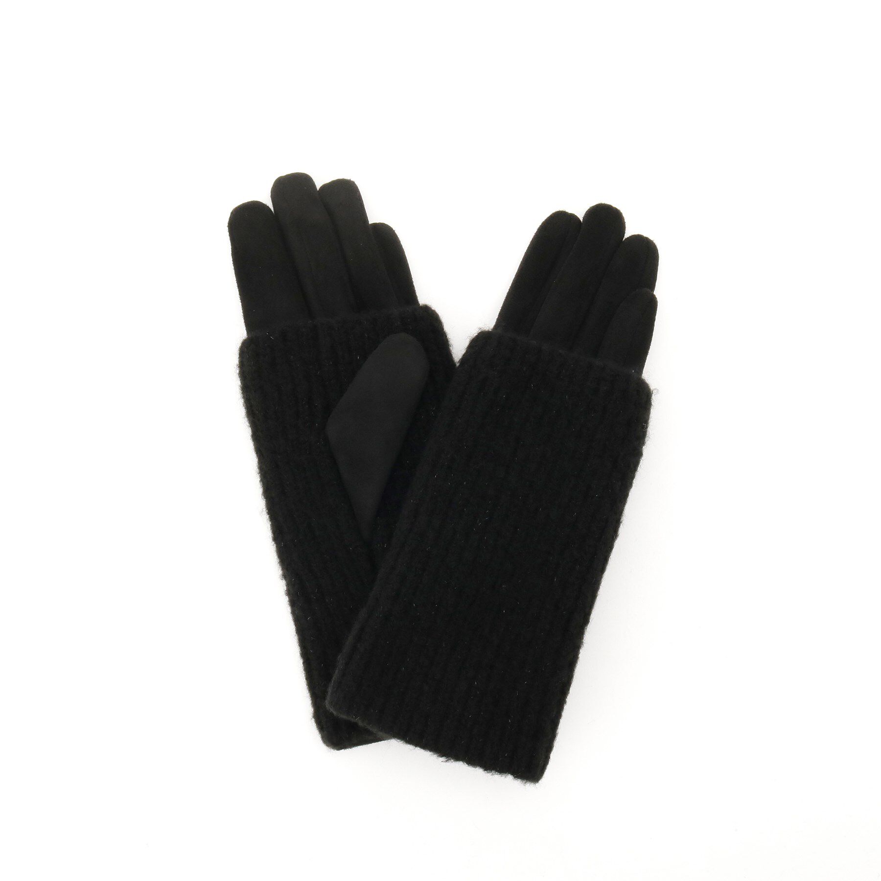 grove「3WAYラメニットグローブ」|手袋|ブラック(019)