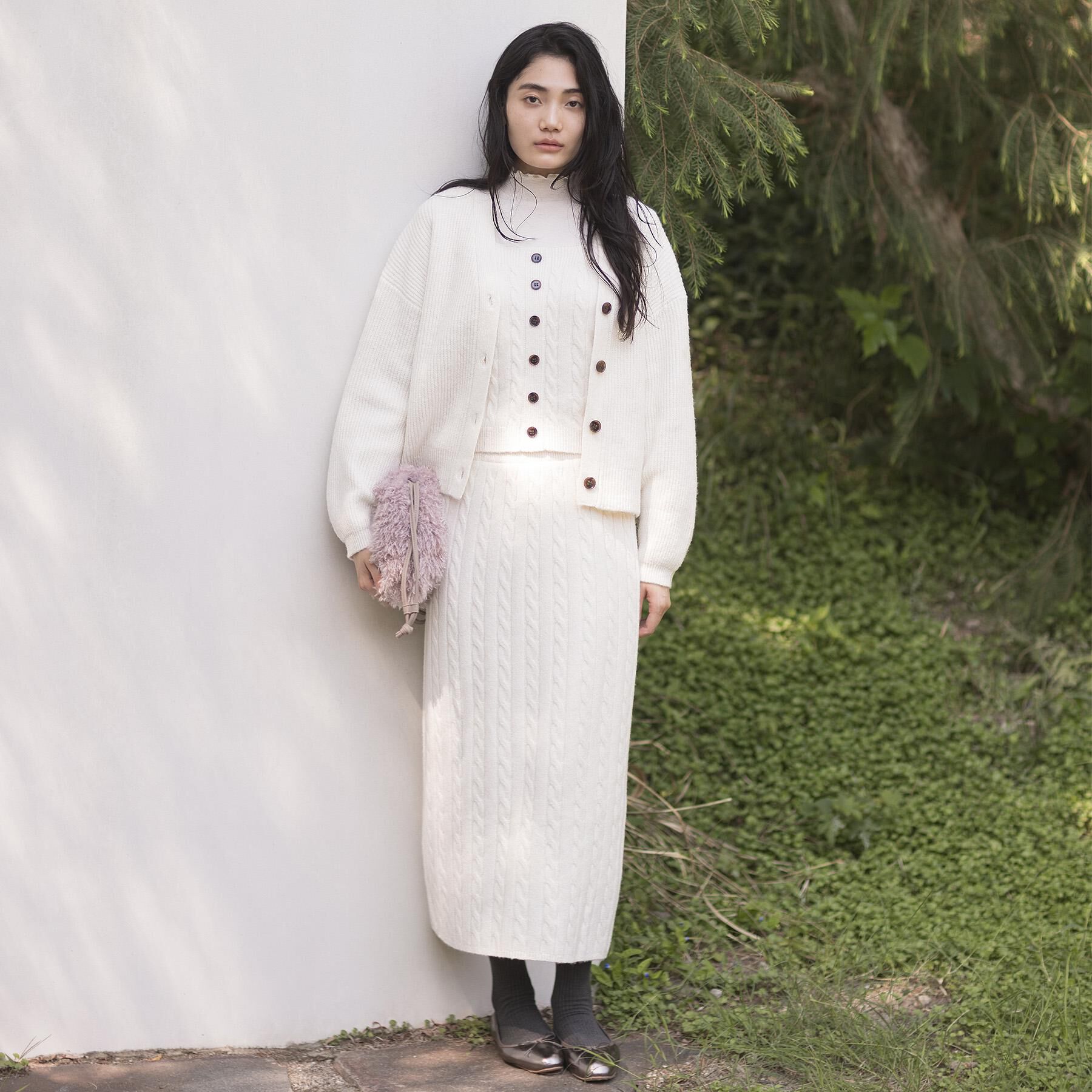 grove「【SETITEM】ケーブルニットビスチェ」|ニット・セーター|