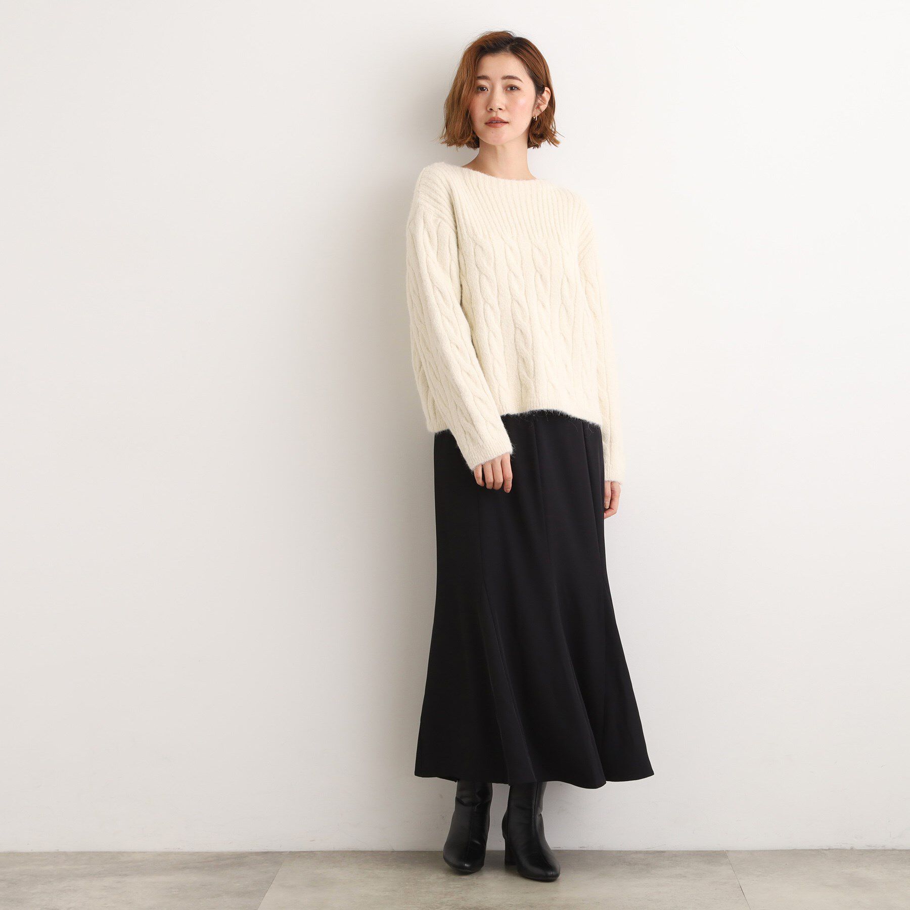 grove「ウエストサイドリブマーメイドスカート」|スカート|