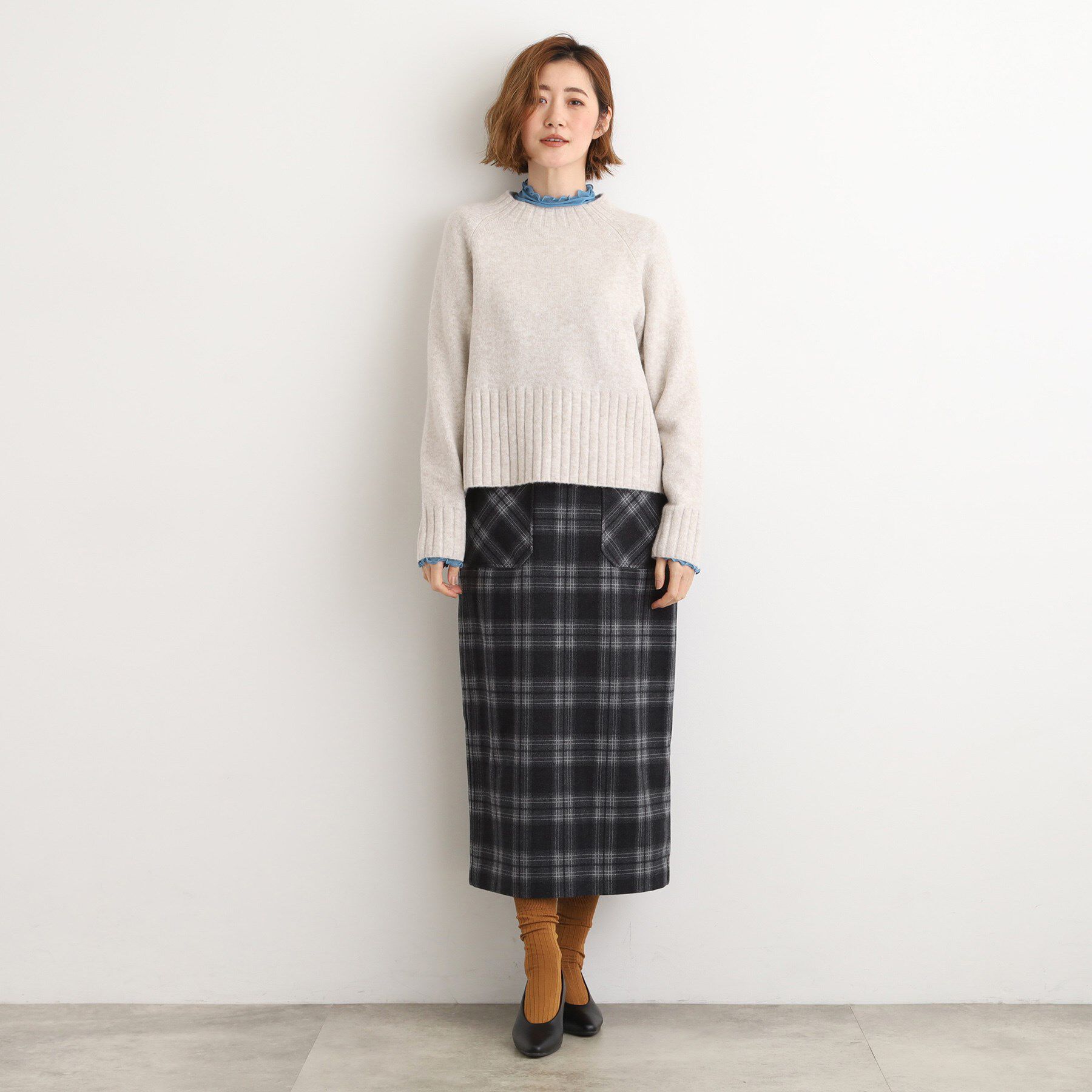 grove「起毛ジャカードナロースカート」|スカート|