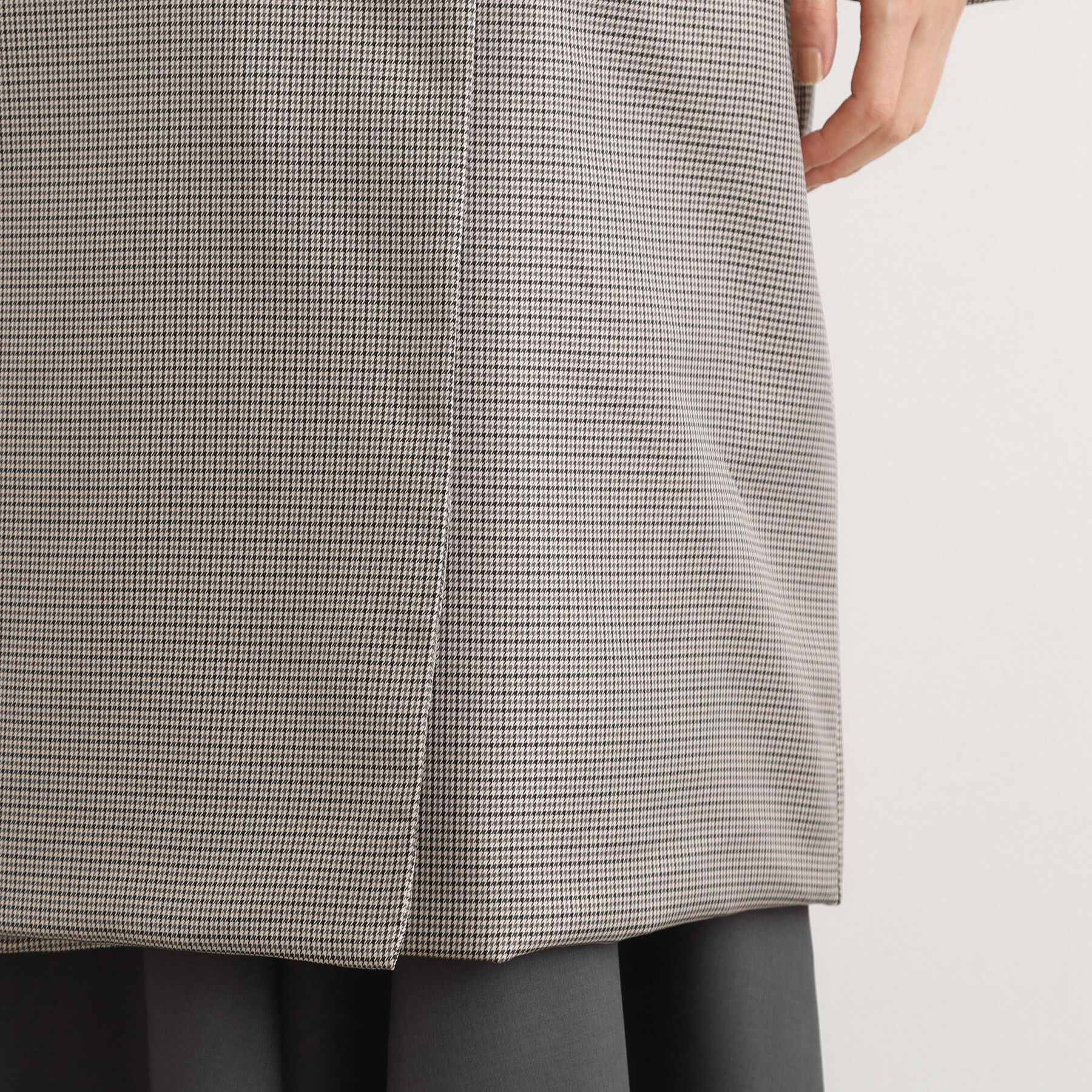 grove「すっきり見え、ステッチレス中綿コート」|ダウン|