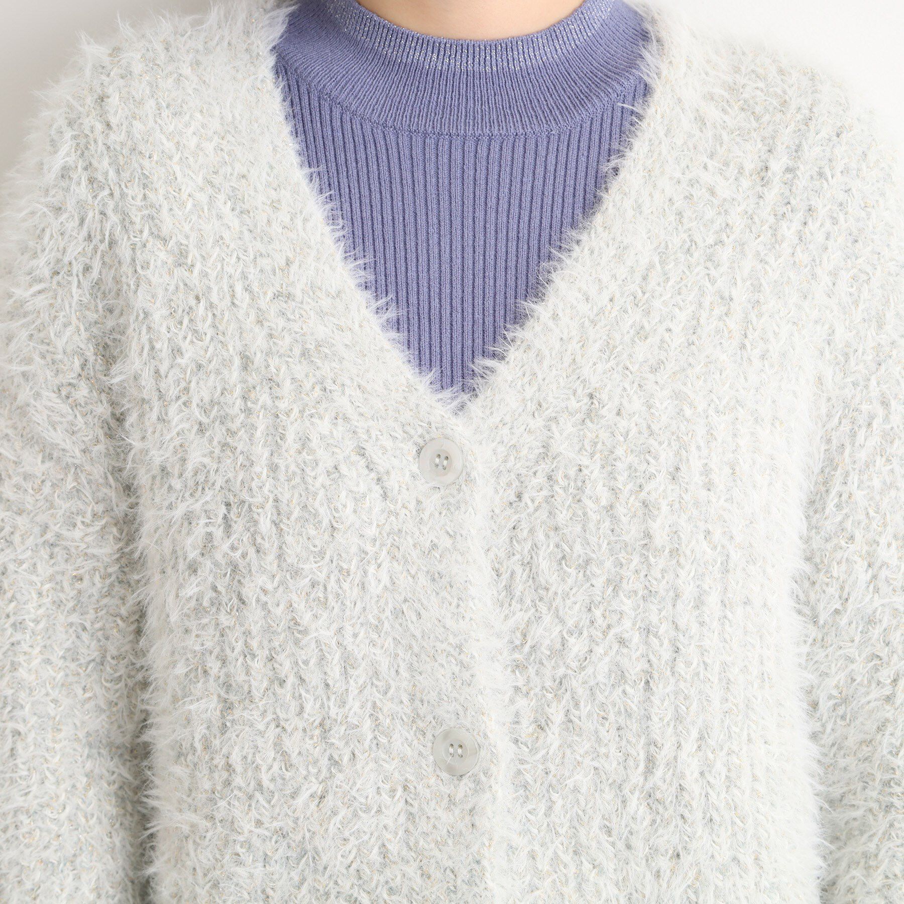 grove「オーバーサイズフェザーカーディガン」|カーディガン|