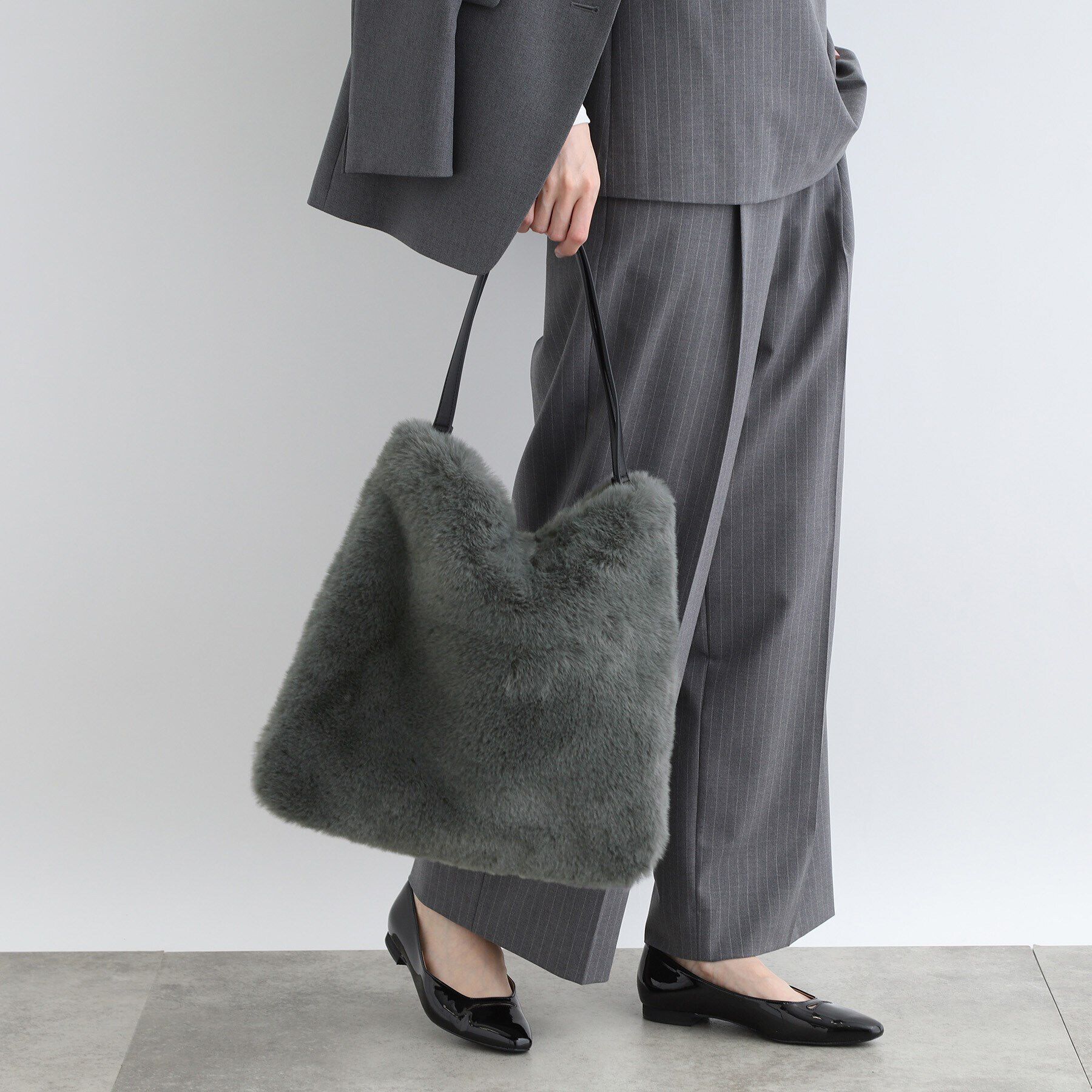 INDIVI「【フェイクファー】ウィンタートートバッグ」|トートバッグ|