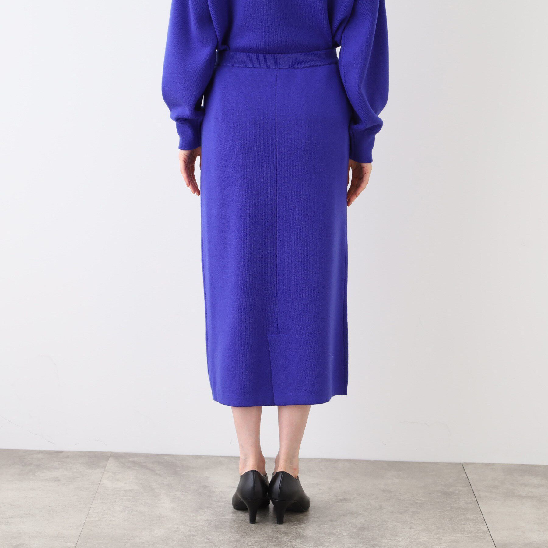 INDIVI「【SETUP可能】スウェットライクナローニットスカート」|スカート|