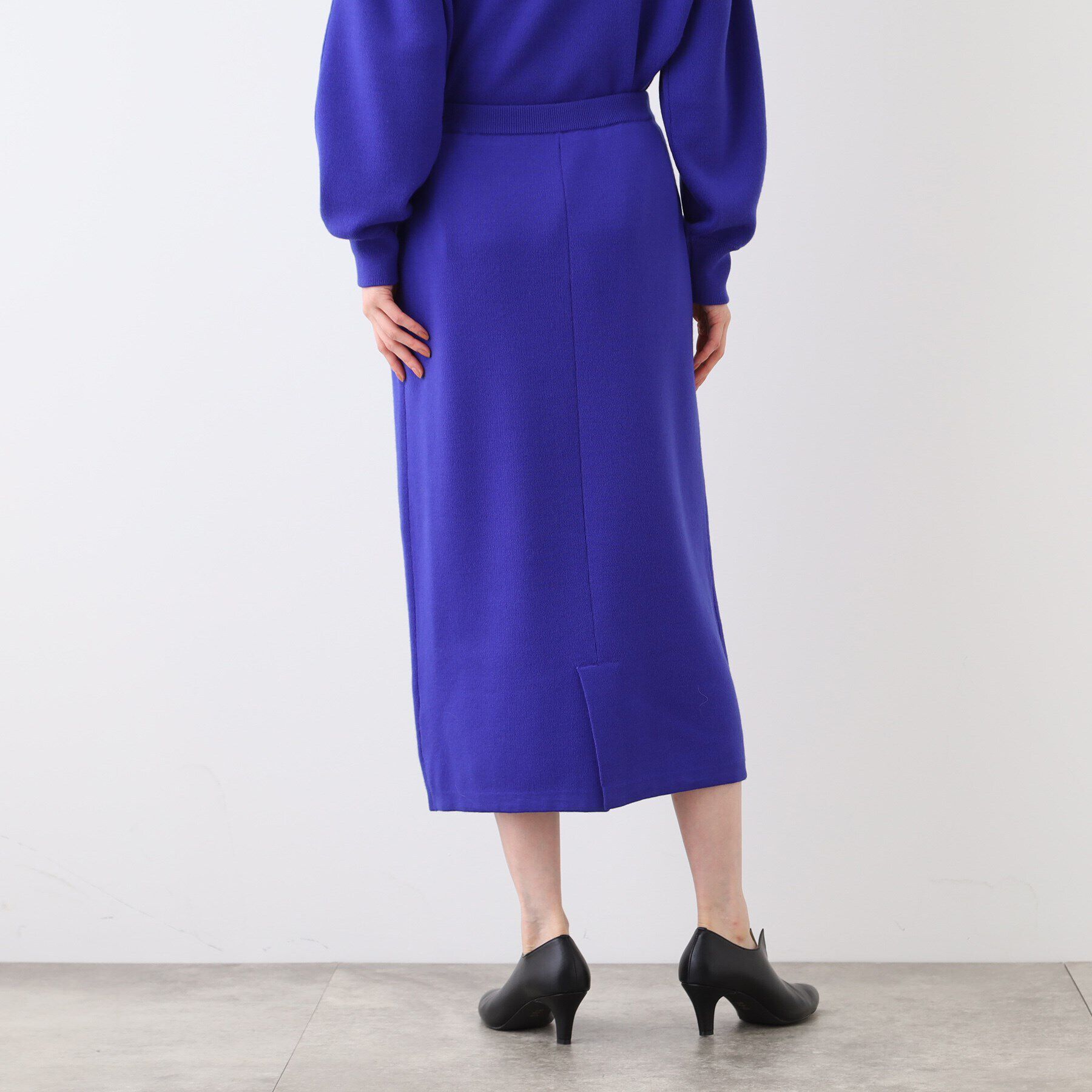 INDIVI「【SETUP可能】スウェットライクナローニットスカート」|スカート|