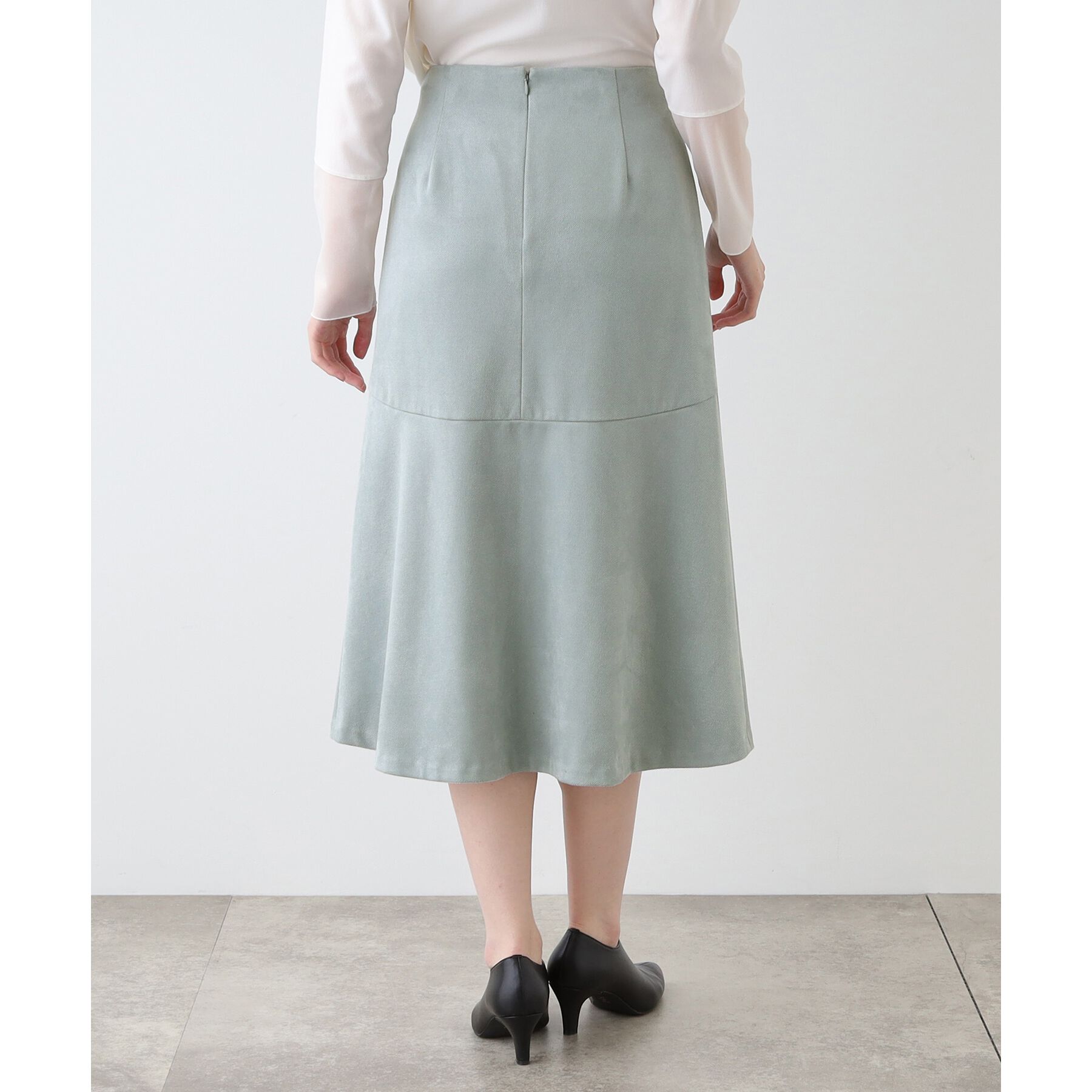 INDIVI「【洗える／UVケア】スエード調フレアスカート」|スカート|