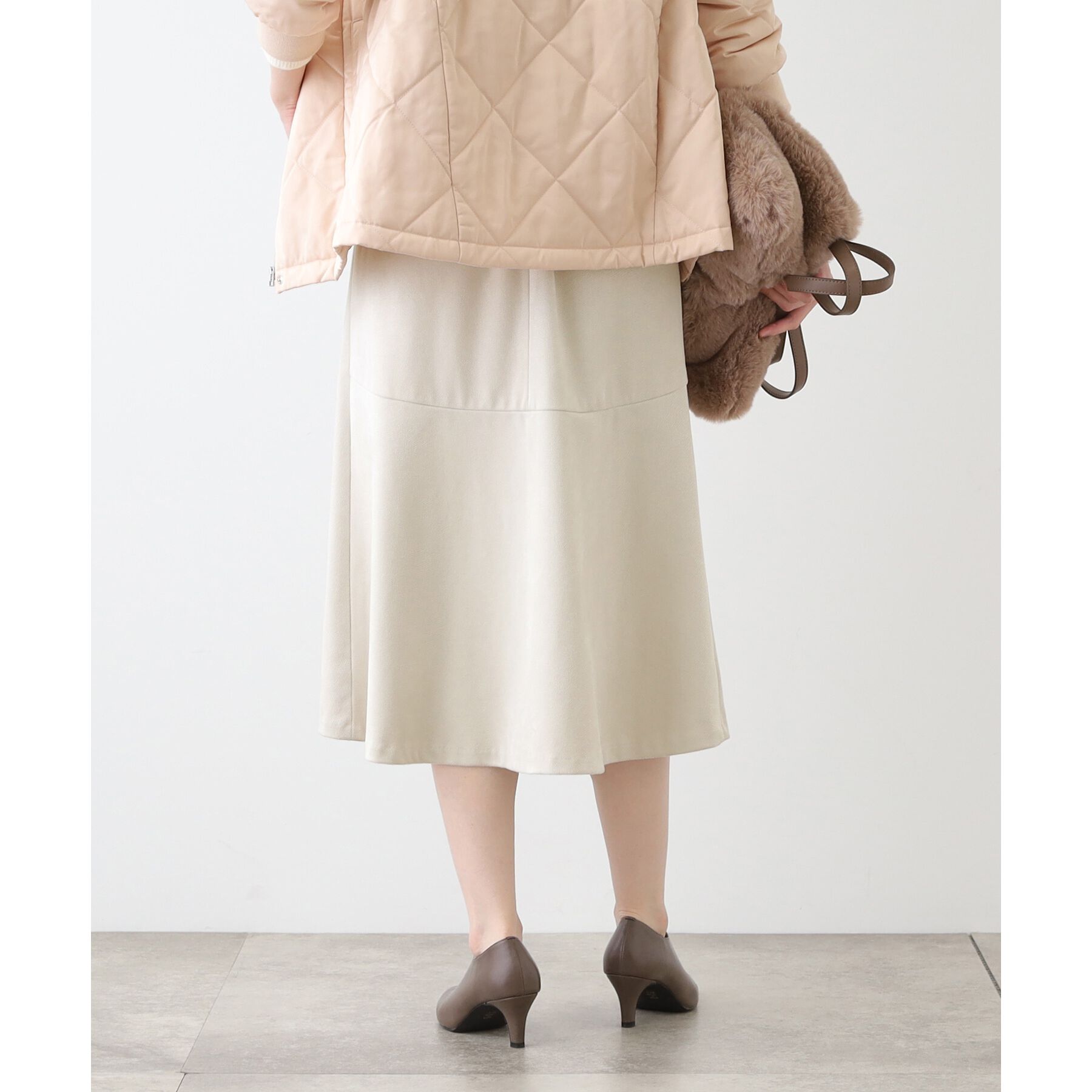 INDIVI「【洗える／UVケア】スエード調フレアスカート」|スカート|