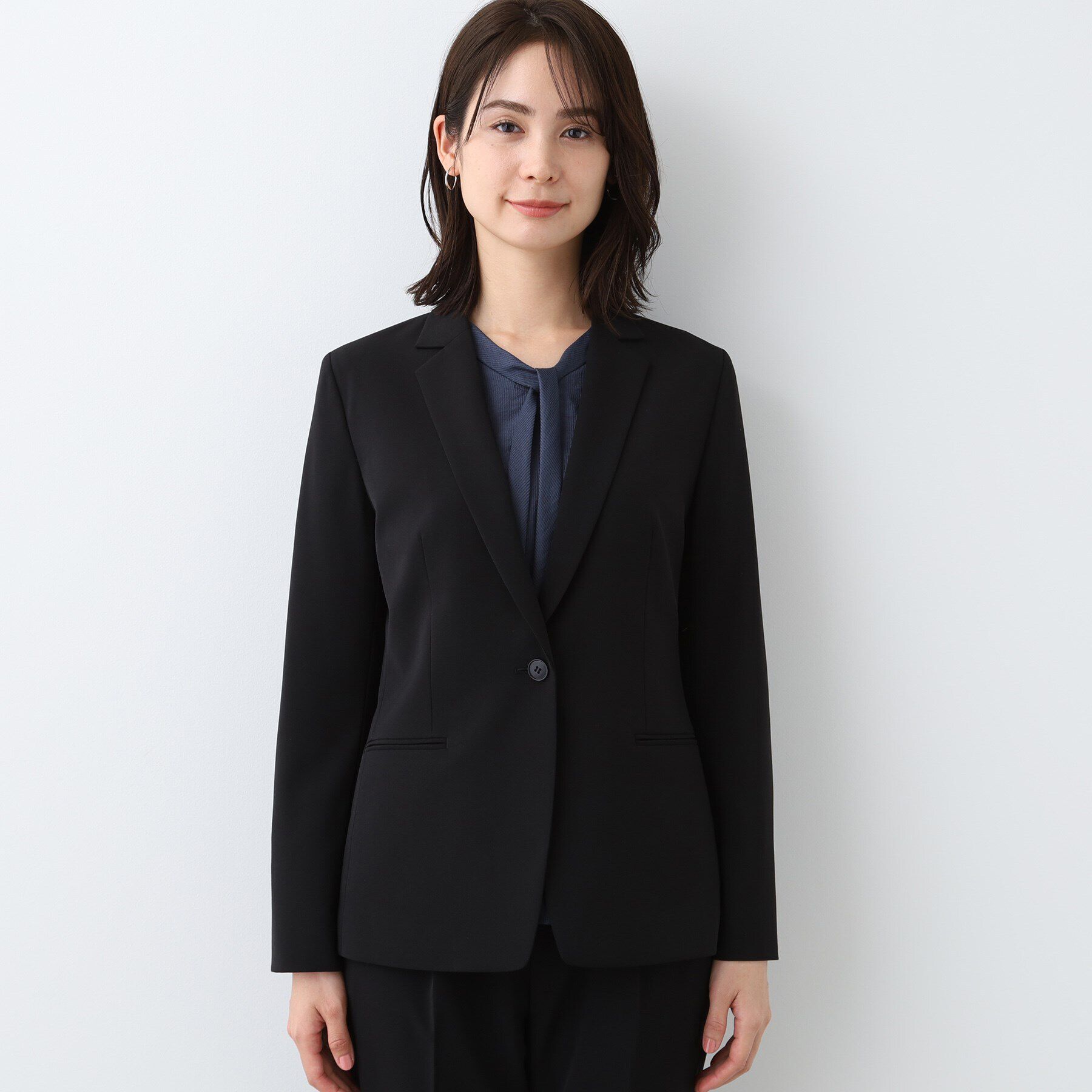 INDIVI「【洗える／UVケア／スーツ】ストレッチテーラードカラージャケット」|スーツ|