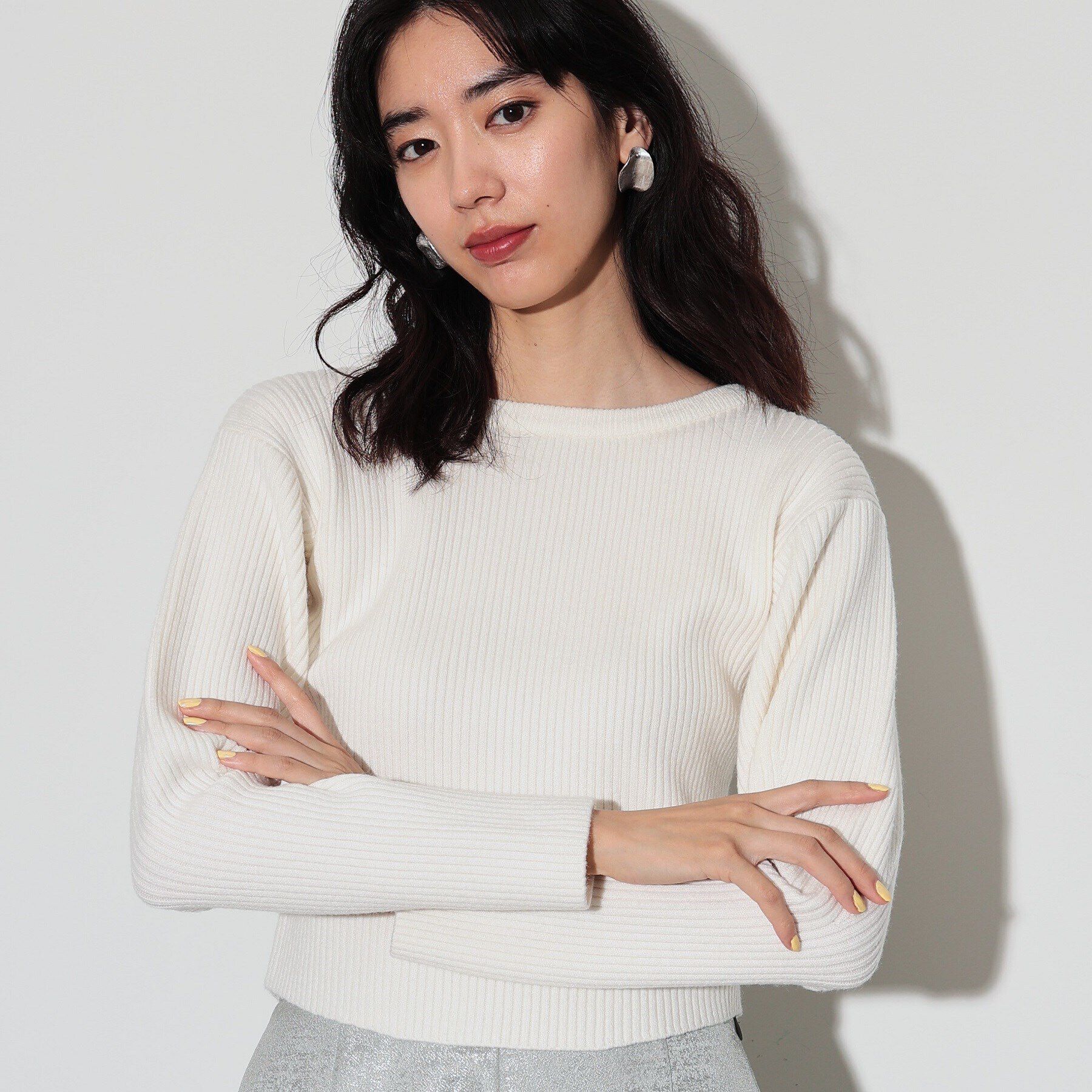 GALLEST「クルーネックコンパクトニット」|ニット・セーター|