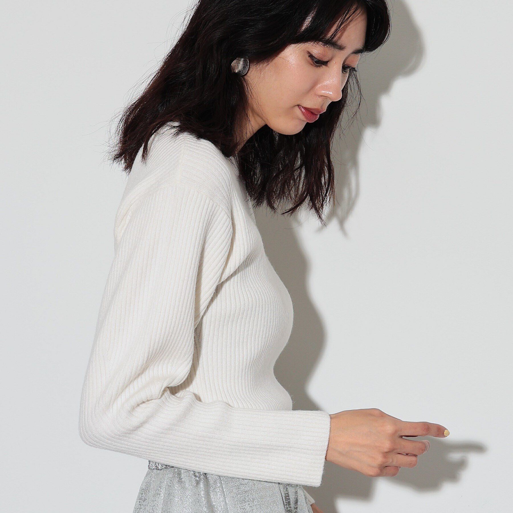 GALLEST「クルーネックコンパクトニット」|ニット・セーター|